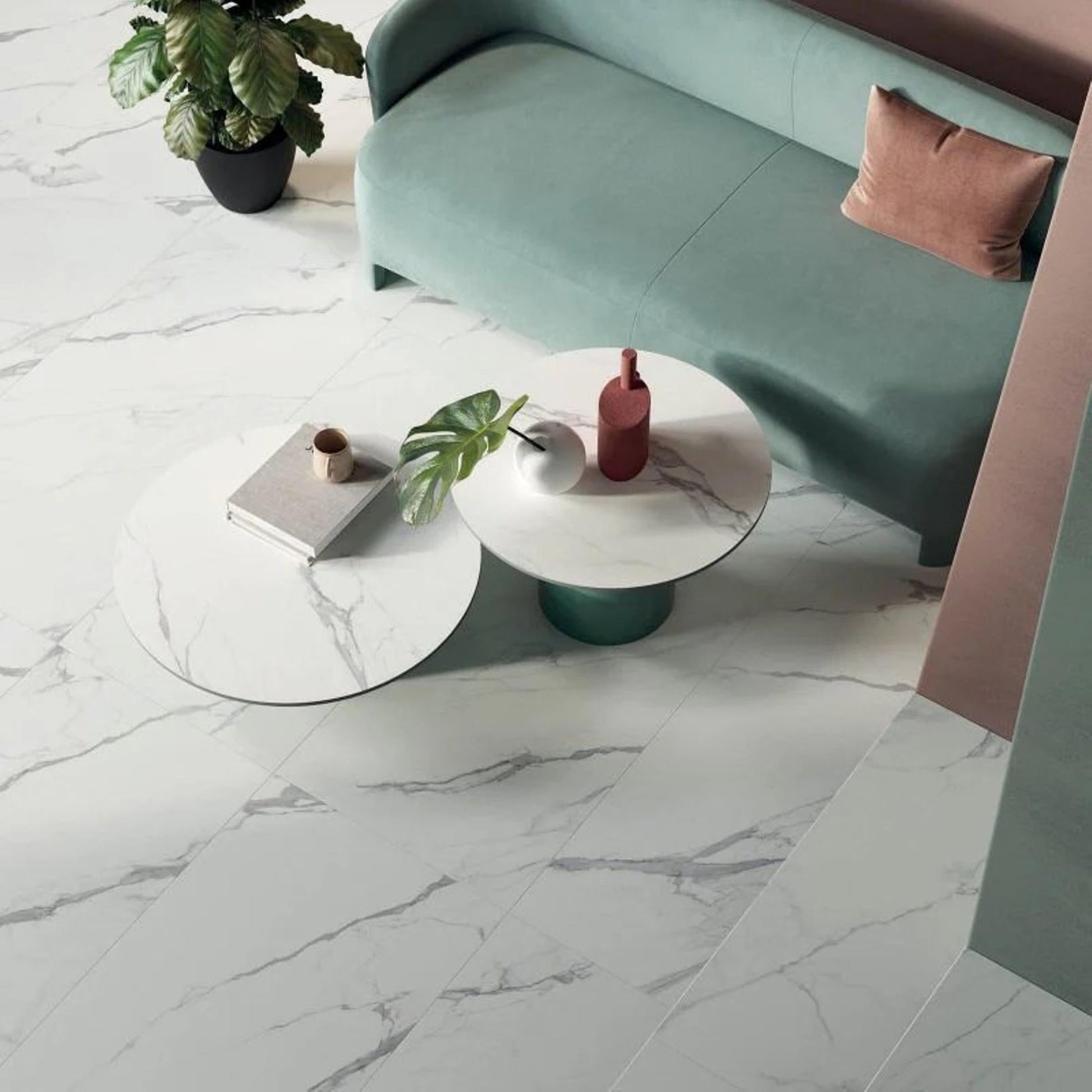 Beste Koop Signoria Vloertegel 600X1200 L.Statuario 8,5mm Mat Ret.R10 - Mozaiektegel.com