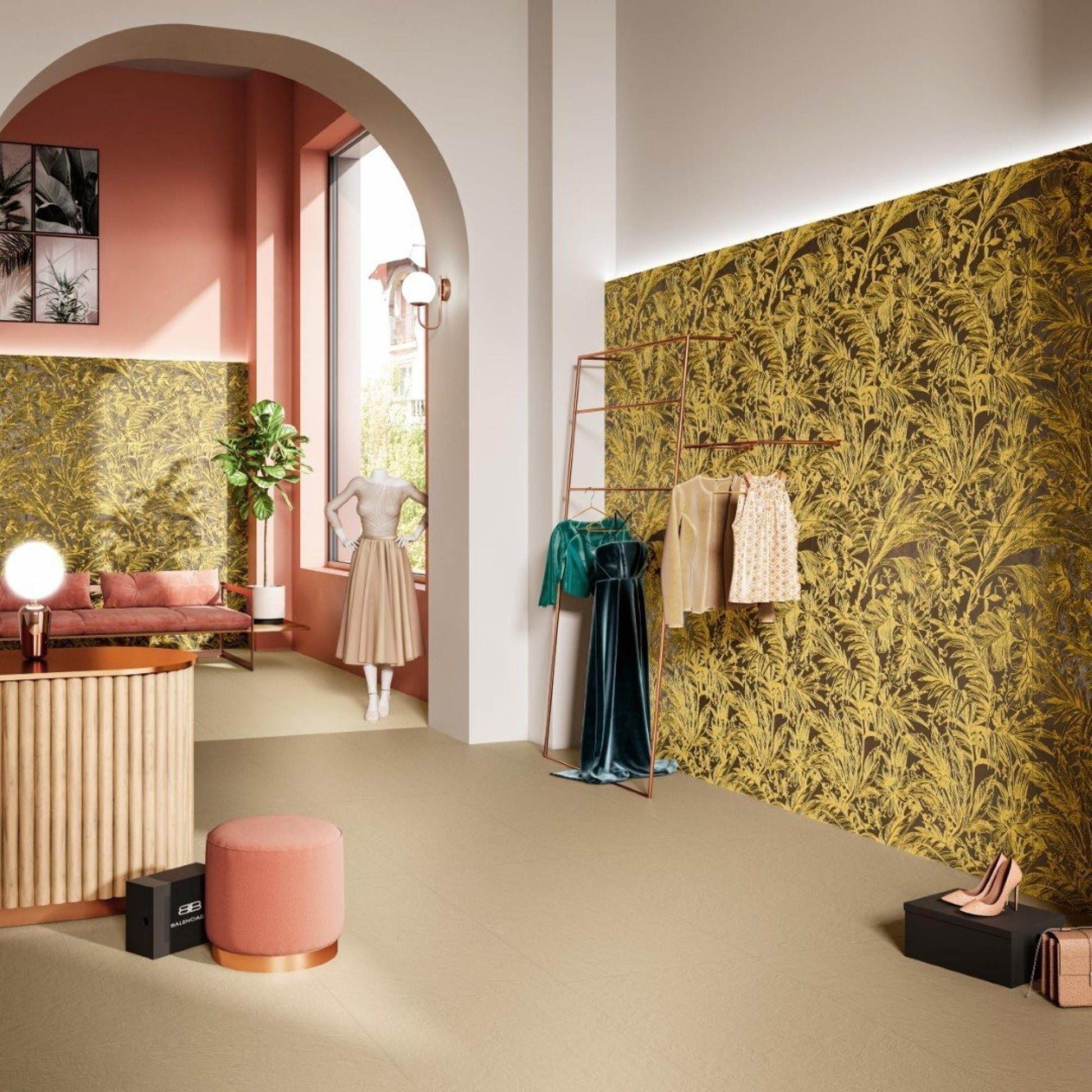 Cir Chromagic 1074150 Vloertegel 600X1200 Yellow Pika.10mm Mat Ret.R10 - Mozaiektegel.com