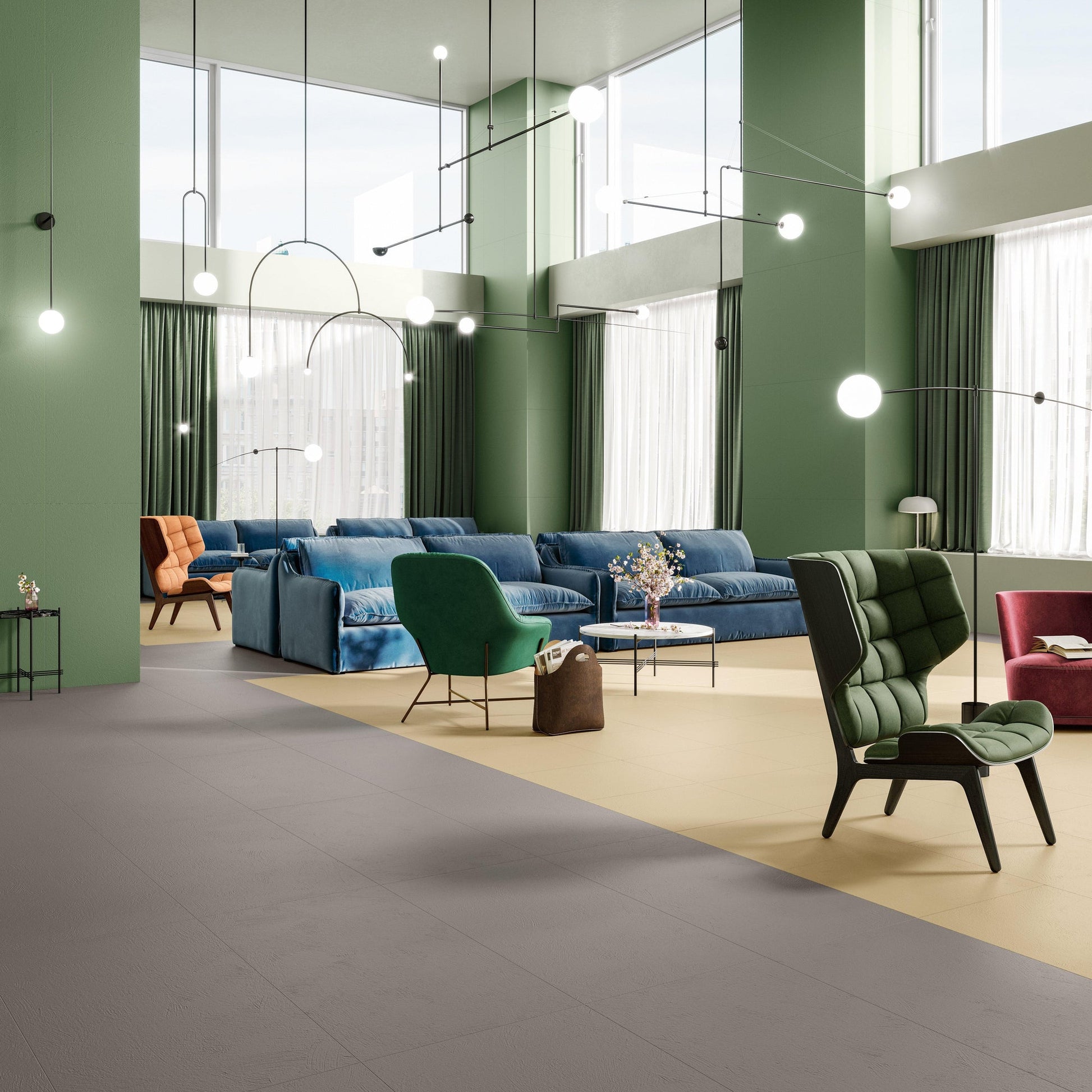 Cir Chromagic 1074150 Vloertegel 600X1200 Yellow Pika.10mm Mat Ret.R10 - Mozaiektegel.com