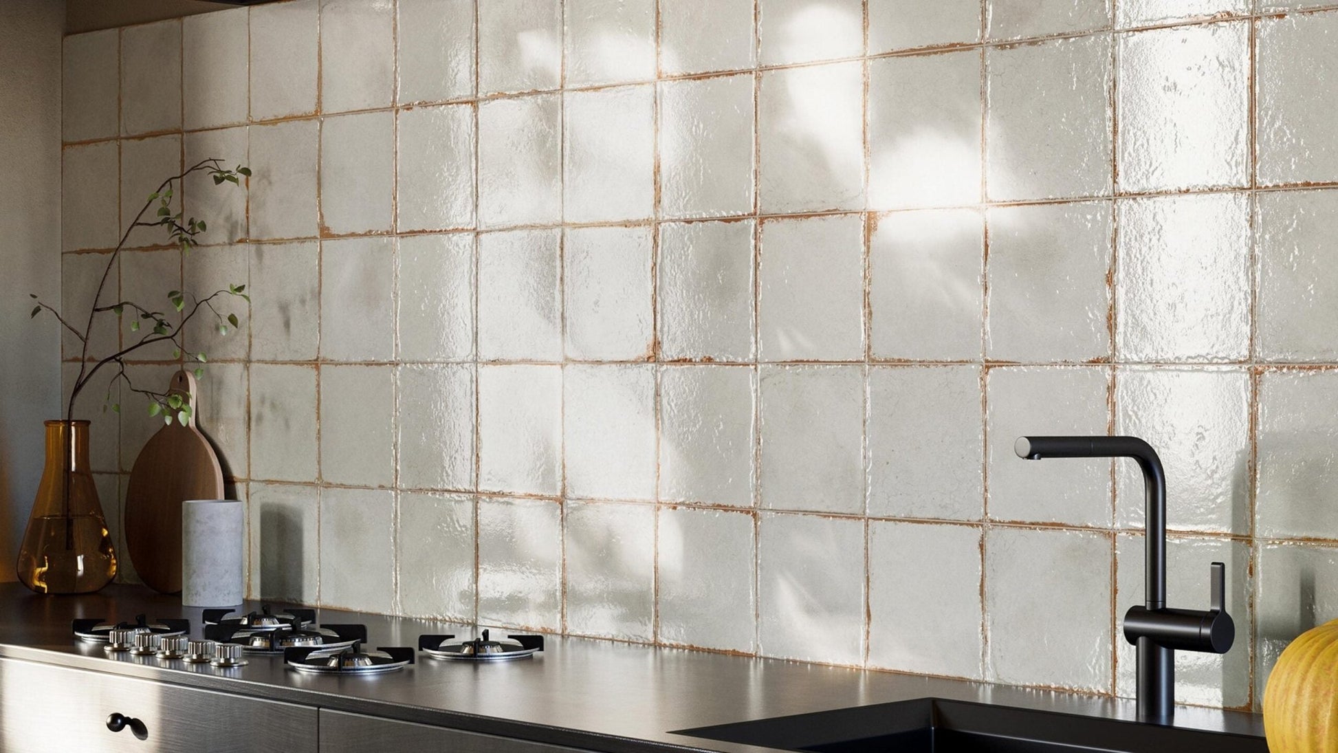 Cir Cotto del Campiano 1080487 Wandtegel 200X200 Bianco 10mm Glans - Mozaiektegel.com