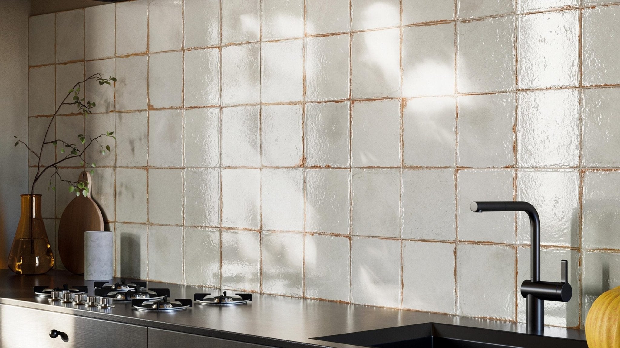 Cir Cotto del Campiano 1080487 Wandtegel 200X200 Bianco 10mm Glans - Mozaiektegel.com