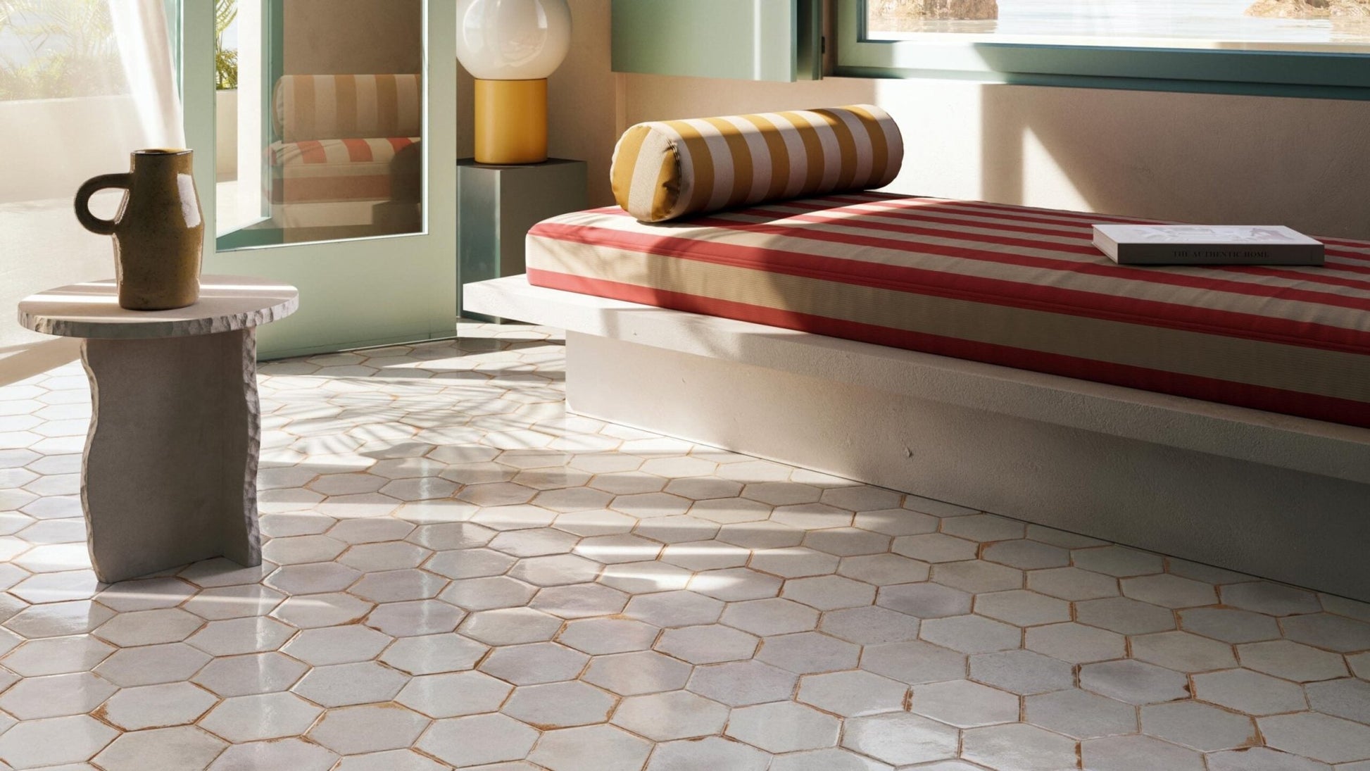 Cir Cotto del Campiano 1080612 Wandtegel 158X183 Bianco 10mm Glans Hexagon - Mozaiektegel.com