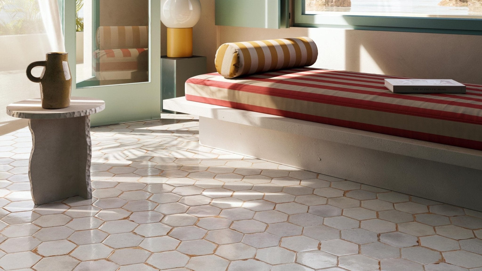 Cir Cotto del Campiano 1080612 Wandtegel 158X183 Bianco 10mm Glans Hexagon - Mozaiektegel.com