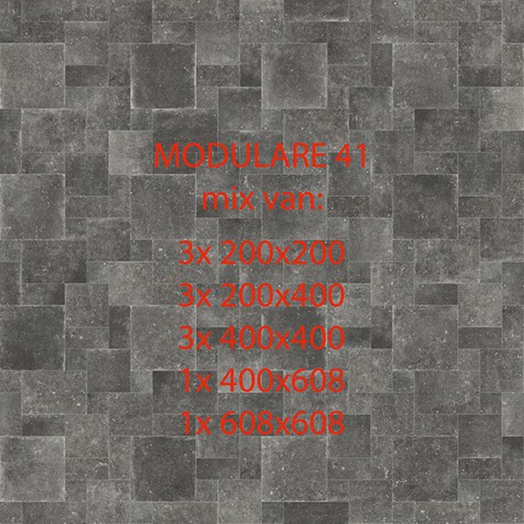 Cir Di Pietra Ardennes 1078577 Vloertegel Mix Nero 10mm Mat Ret.R10 - Mozaiektegel.com