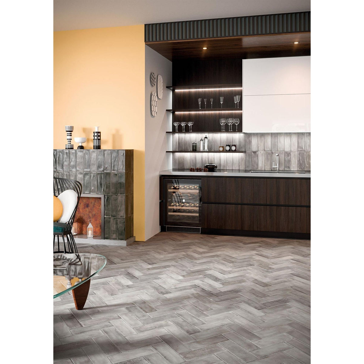 3703 R Cir Cir Fuoritono 1072377 Floor Tile 100X300 Muschio Opaco 10mm Matt R10