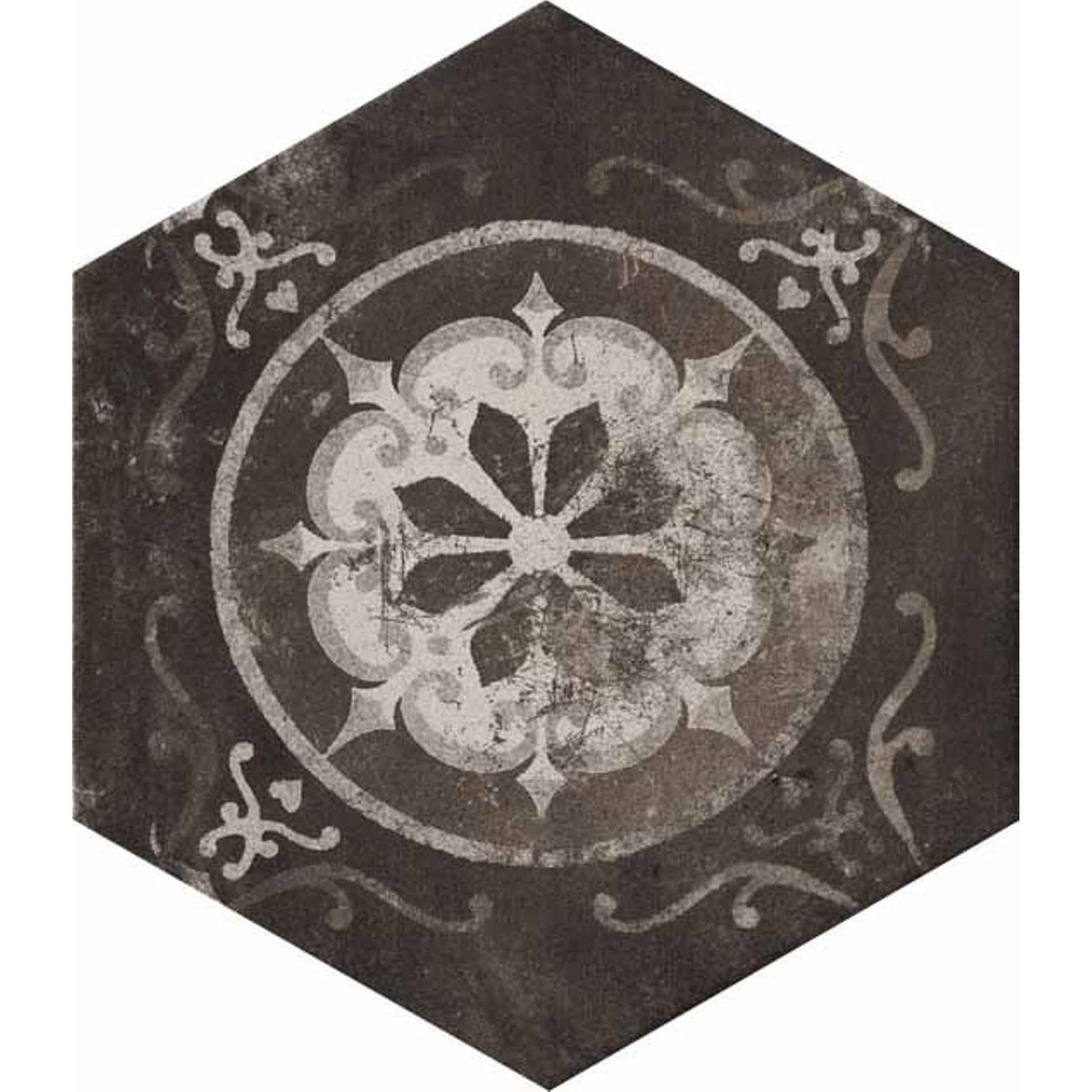 Cir Miami 1063706 VLtegel 6 - kant 240X277 Esagonia Mix 10mm Mat R10 - Mozaiektegel.com