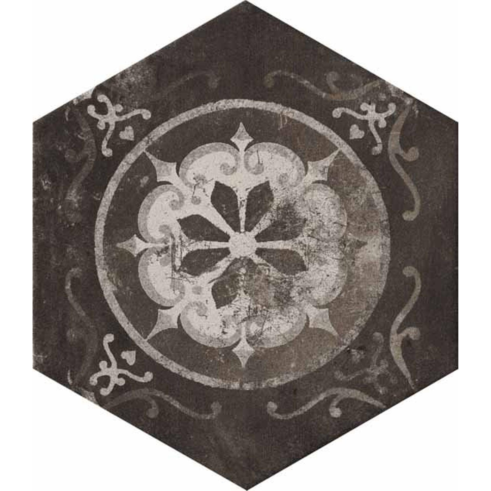 Cir Miami 1063706 VLtegel 6 - kant 240X277 Esagonia Mix 10mm Mat R10 - Mozaiektegel.com