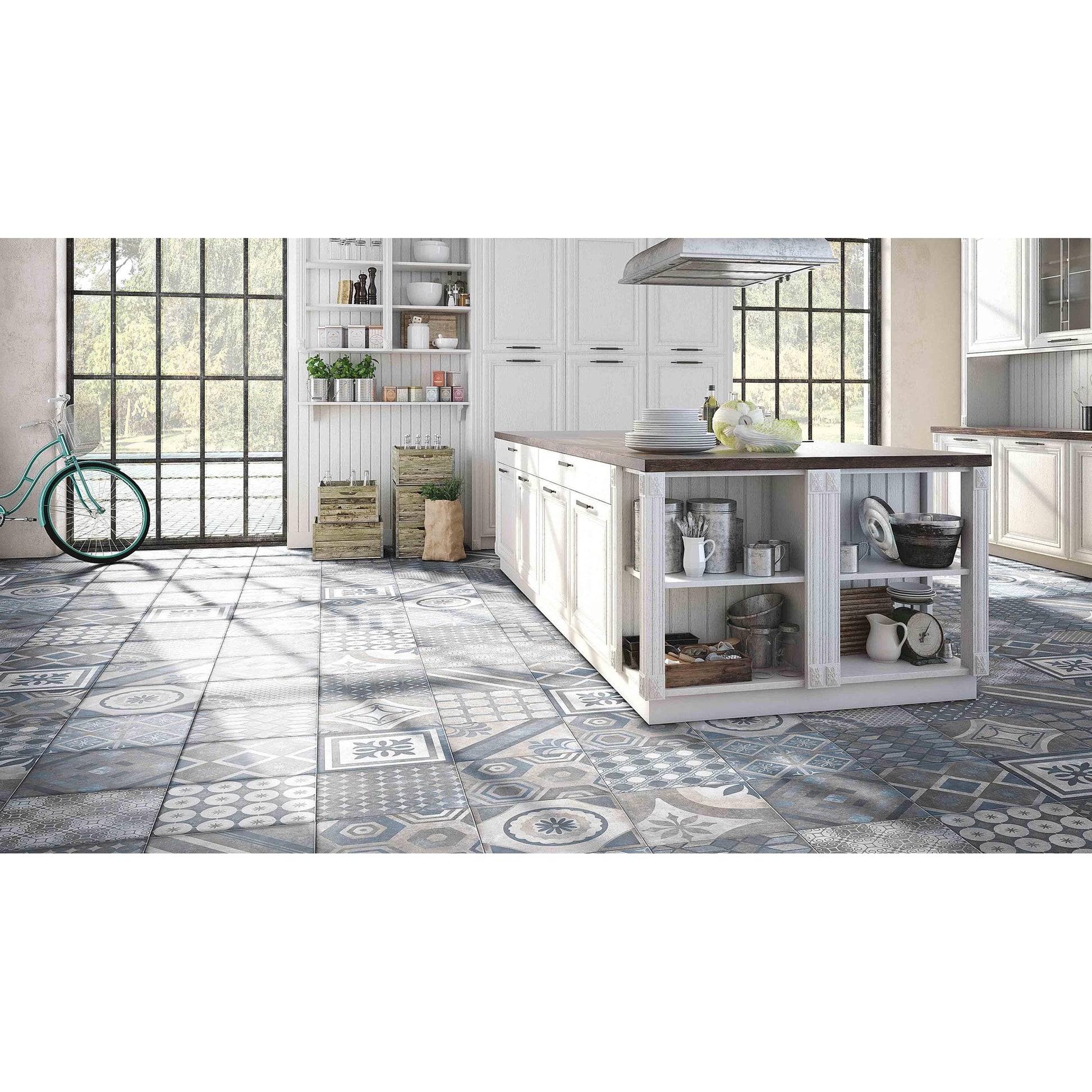 Cir New Orleans 1049582 Vloertegel 200X200 Bourbon Str.10.5mm Mat R10 - Mozaiektegel.com