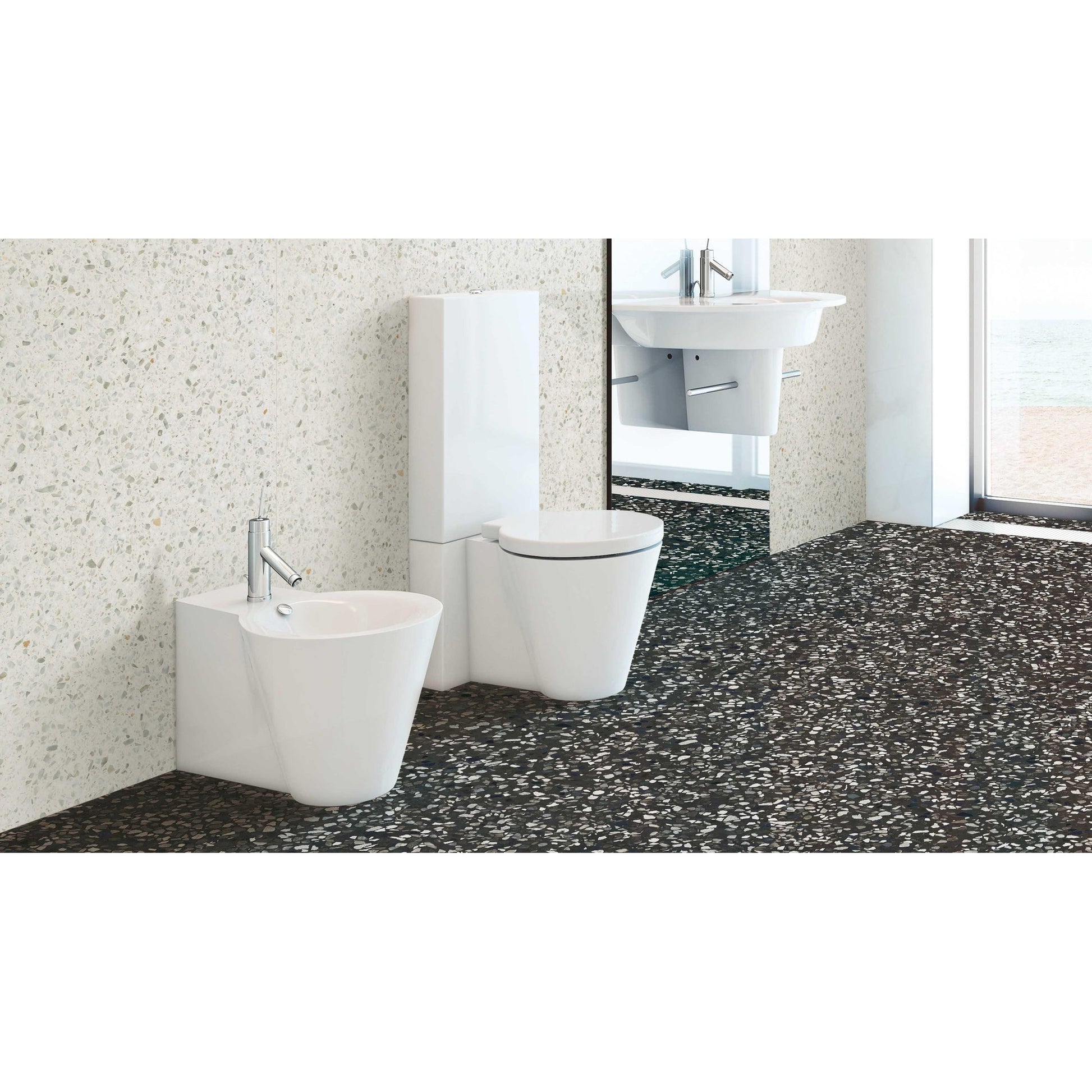 Cir Venezia 1060080 Vloertegel 600X600 Bianco 10mm Mat Ret.R10 - Mozaiektegel.com