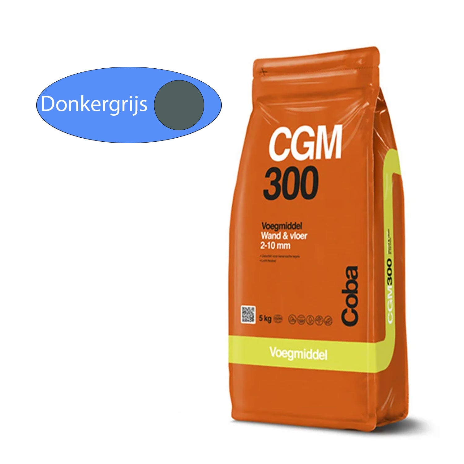 Coba CGM 300 Voegmiddel Donkergrijs 5KG vloer en wand - Mozaiektegel.com