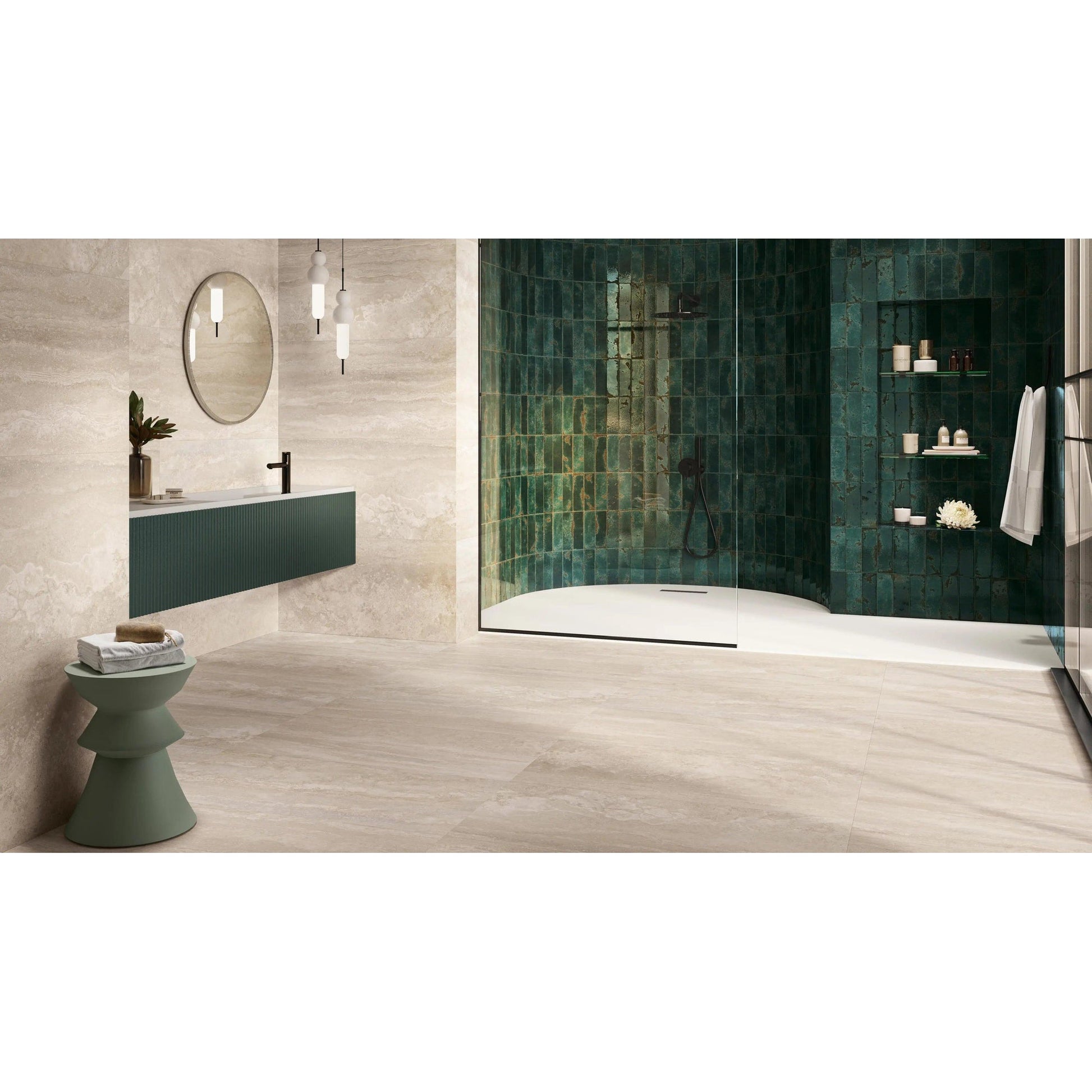 Colorker Athena 230365 Vloertegel 595X595 Cream 8mm Mat Ret.R9 - Mozaiektegel.com