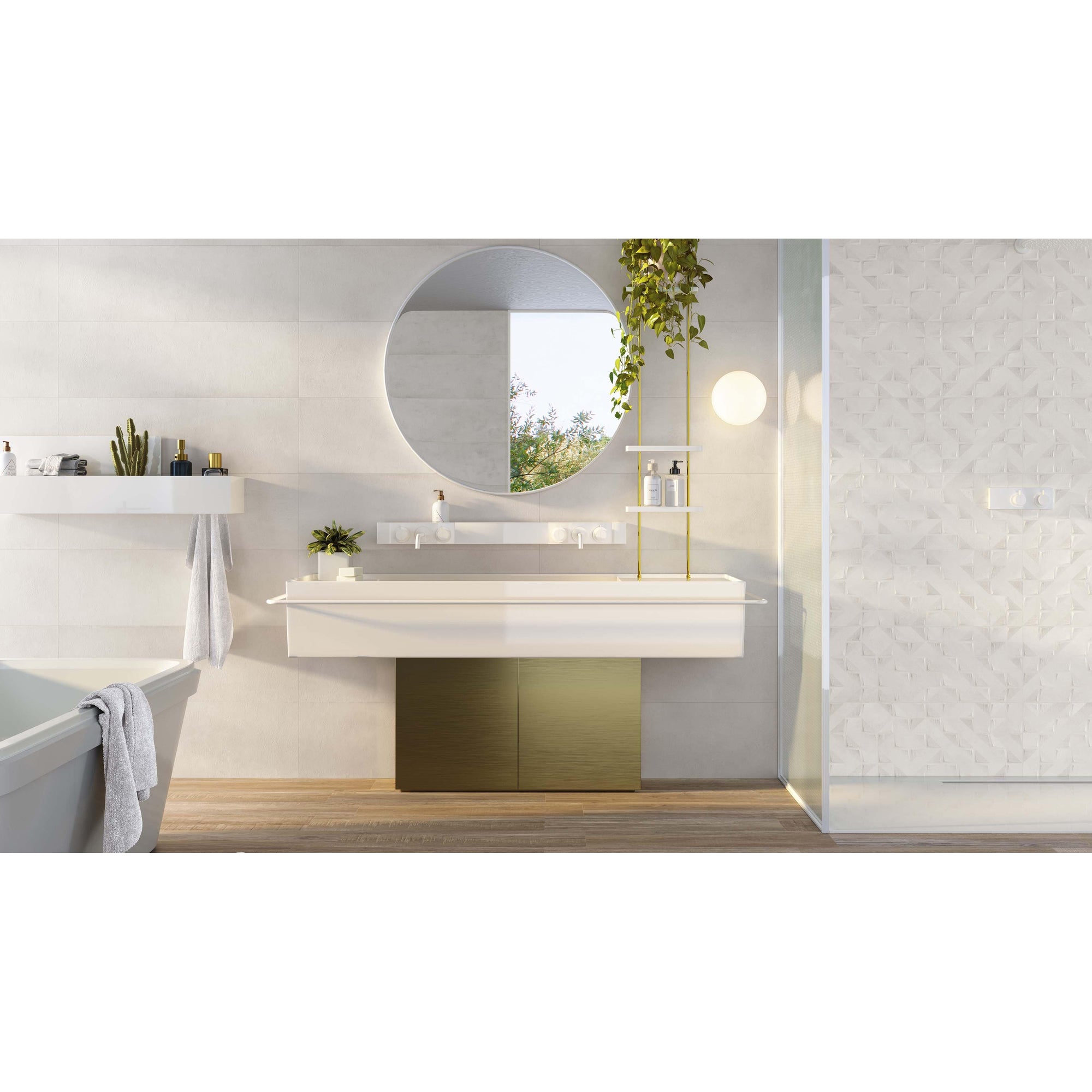 Colorker Bloom 220116 Wandtegel 316X1000 Moon 9.7mm Mat Ret.