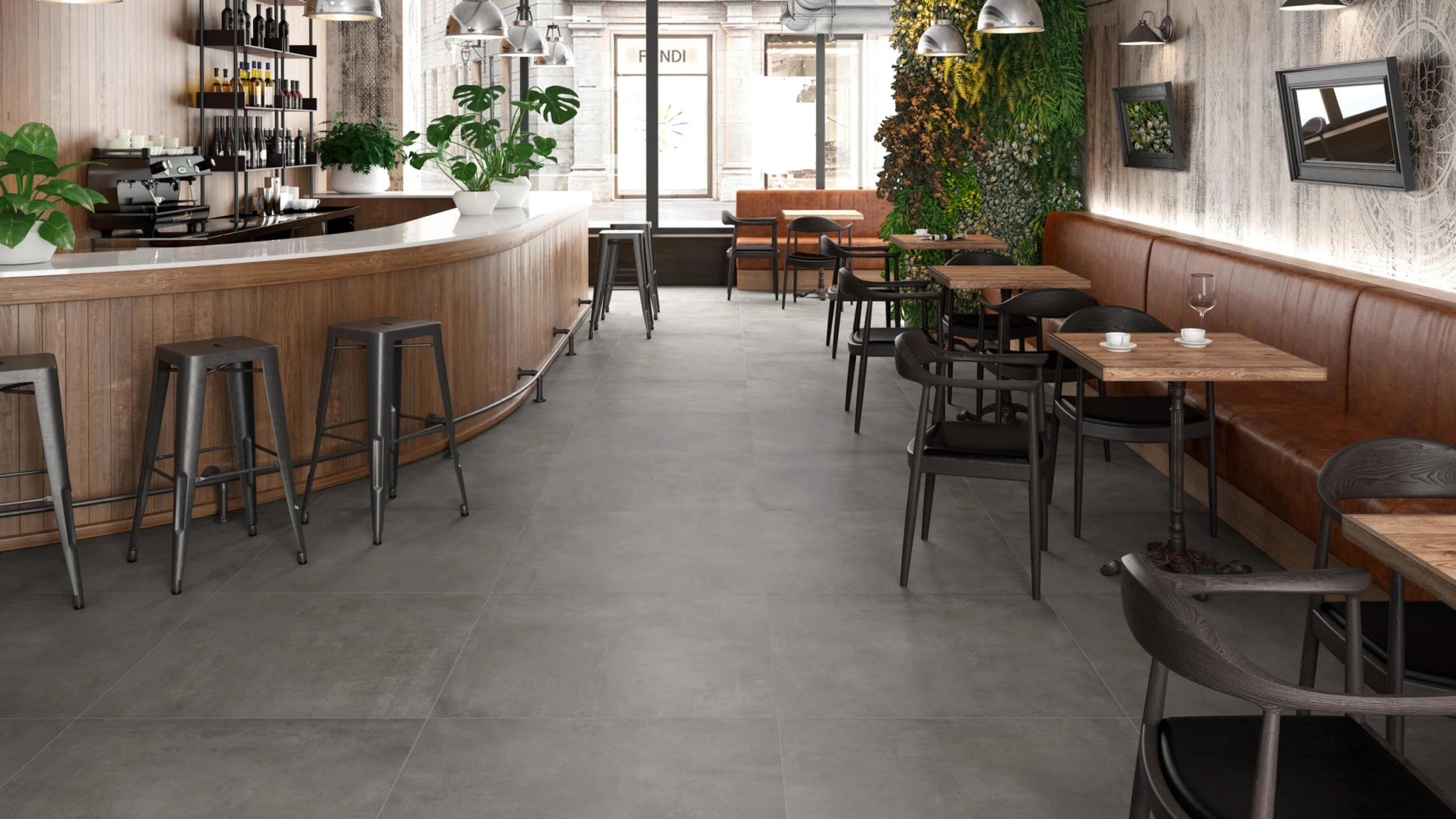 Colorker Boxer 224121 Vloertegel 900X900 Graphite 10mm Mat Ret.R9 - Mozaiektegel.com