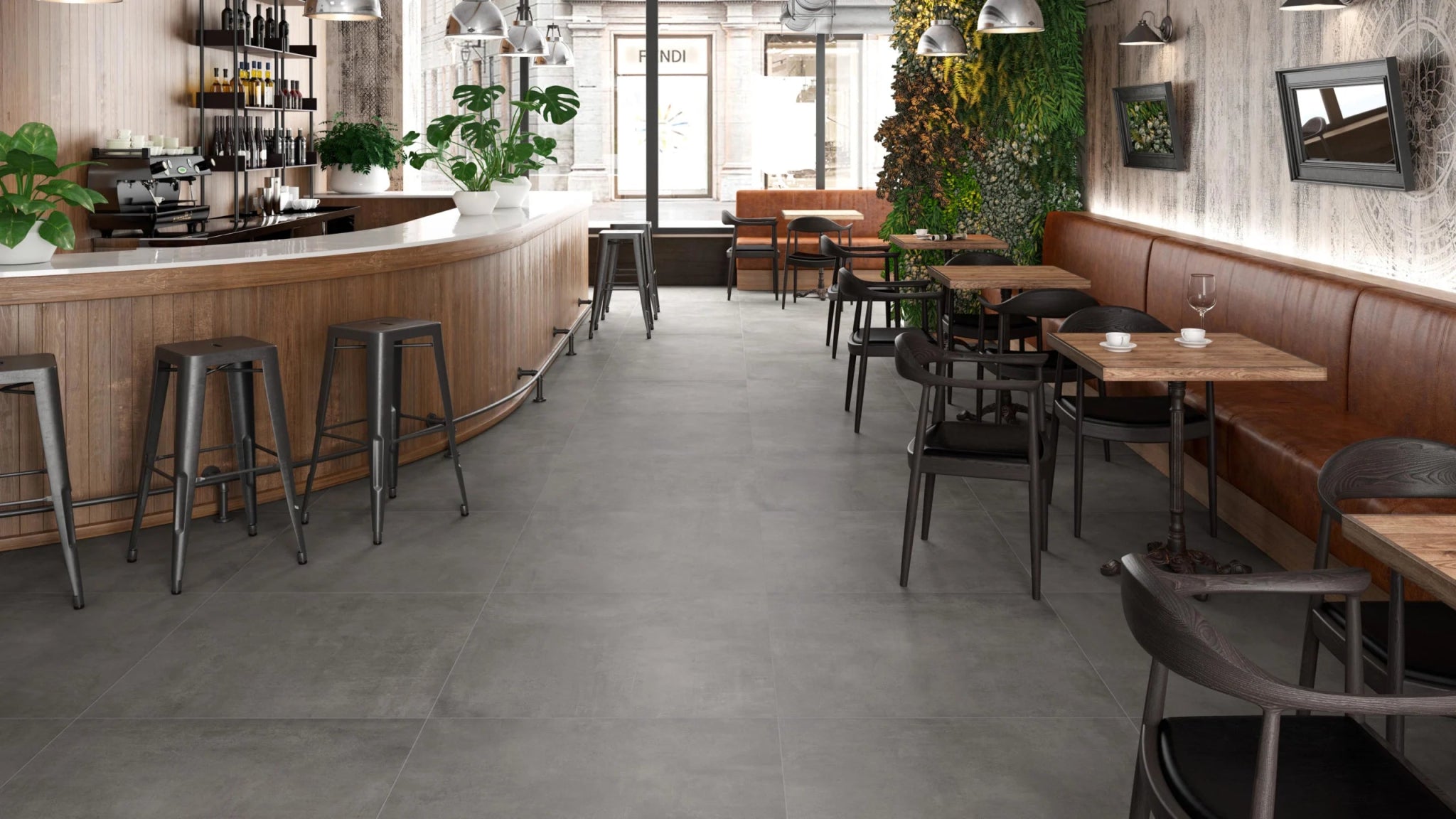 Colorker Boxer 224121 Vloertegel 900X900 Graphite 10mm Mat Ret.R9 - Mozaiektegel.com