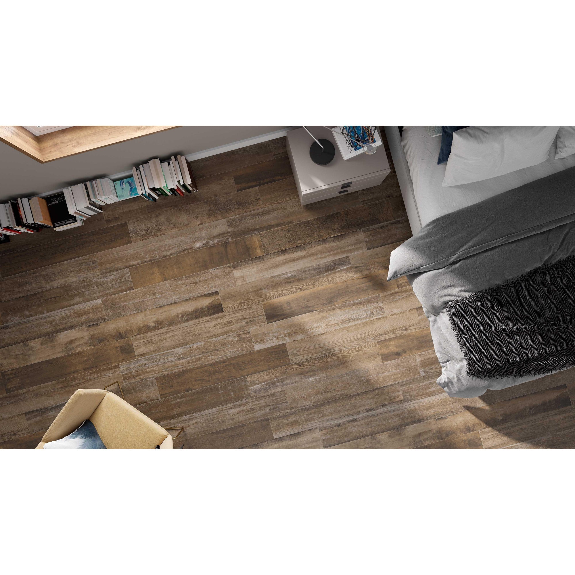 Colorker Colonial 221228 Vloertegel 200X1200 Noce 10.3mm Mat Ret.R10 - Mozaiektegel.com