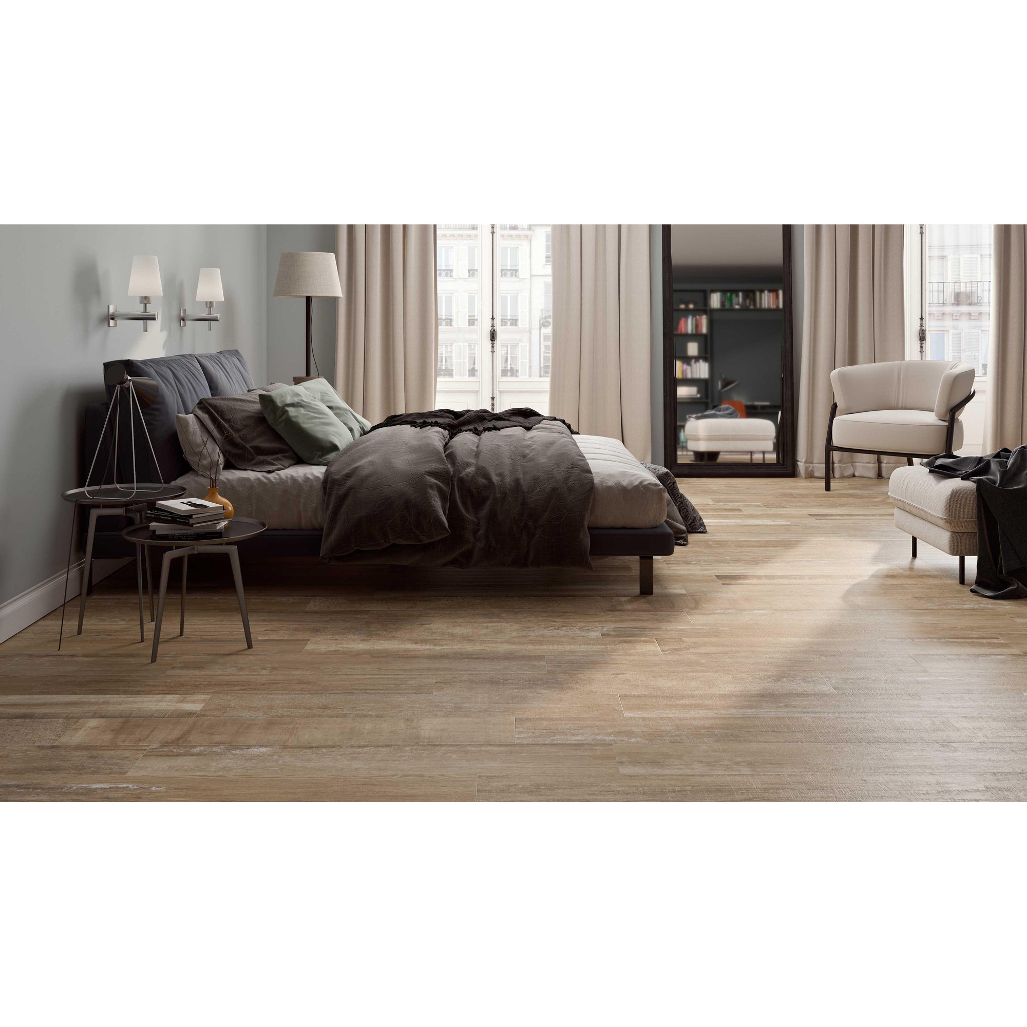 Colorker Colonial 230744 Vloertegel 200X1200 Brown 10.3mm Mat Ret.R10 - Mozaiektegel.com