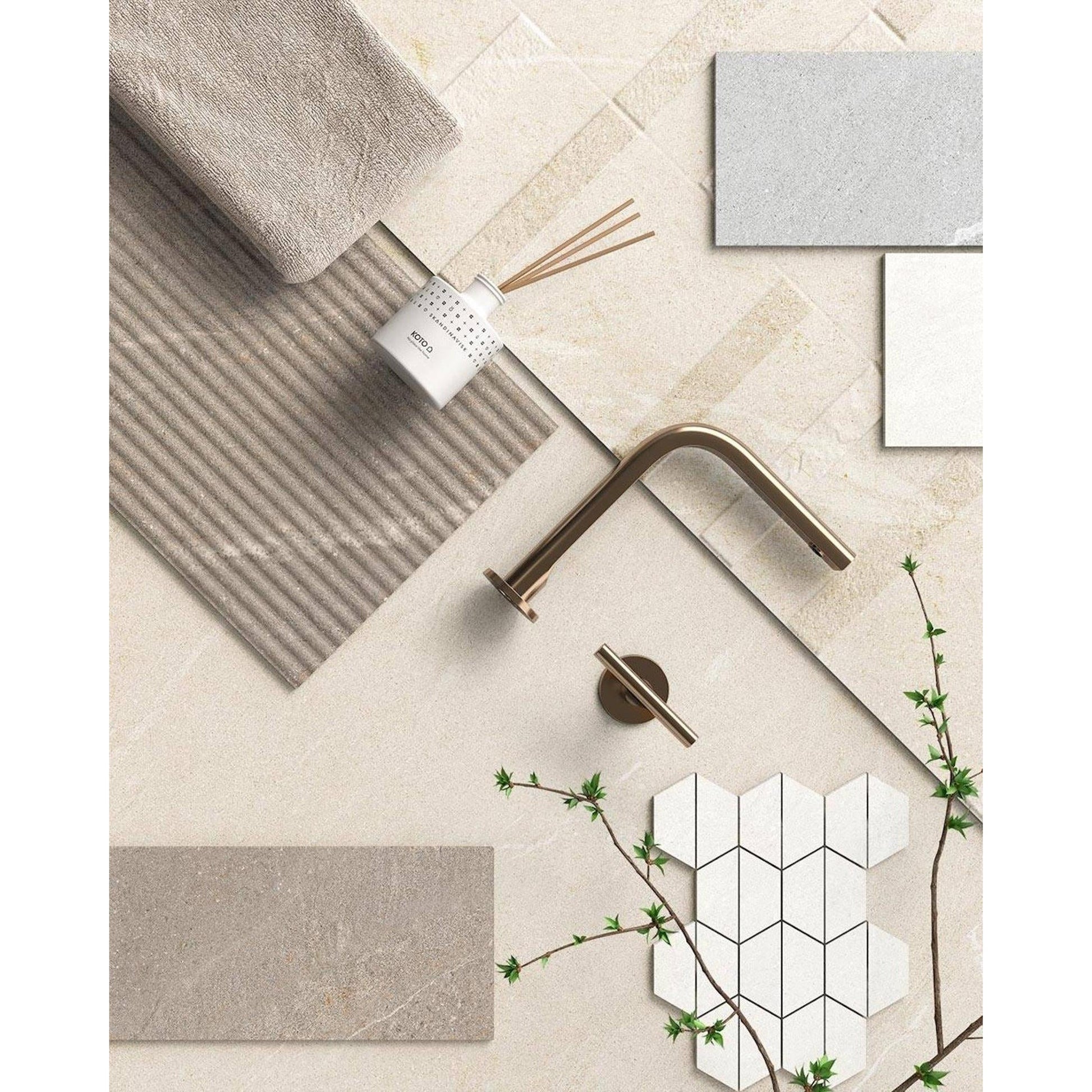 Colorker Dhara 230227 Vloertegel 295X595 Sand 8mm Mat Ret.R10 - Mozaiektegel.com