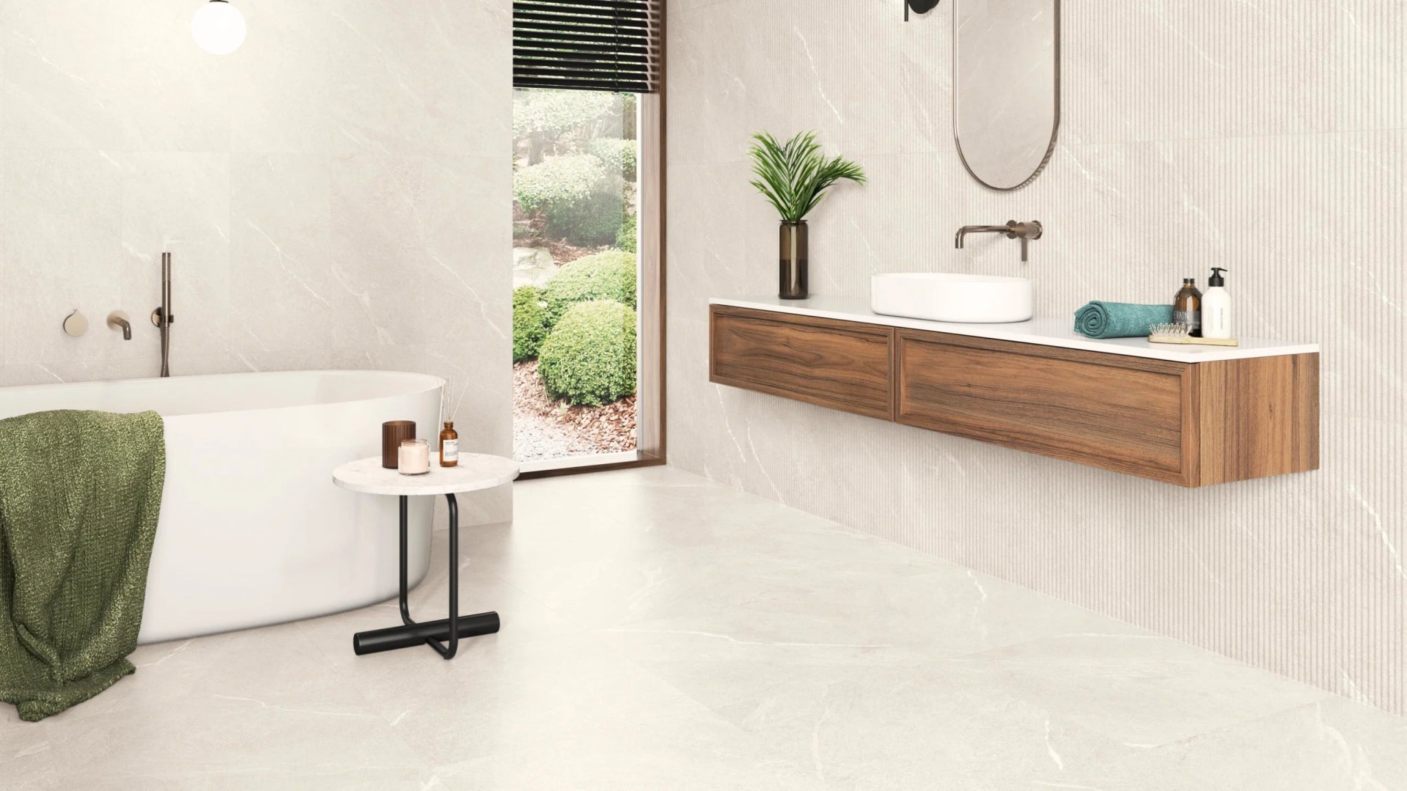 Colorker Dhara 230385 Vloertegel 595X595 Sand 8mm Mat Ret.R10 - Mozaiektegel.com