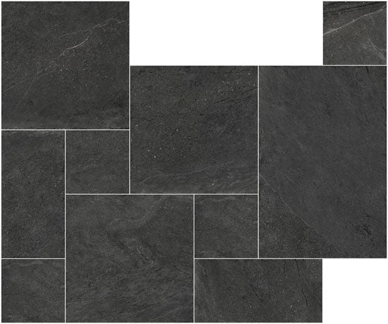 Colorker Giant 223763 Vloertegel Mix Dark 10mm Mat R10 4 Formaten - Mozaiektegel.com