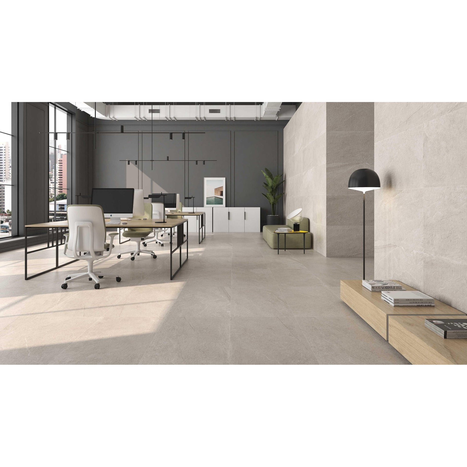 Colorker Horizon 224250 Vloertegel 595X1192 Cream 9,2mm Mat Ret.R10 - Mozaiektegel.com