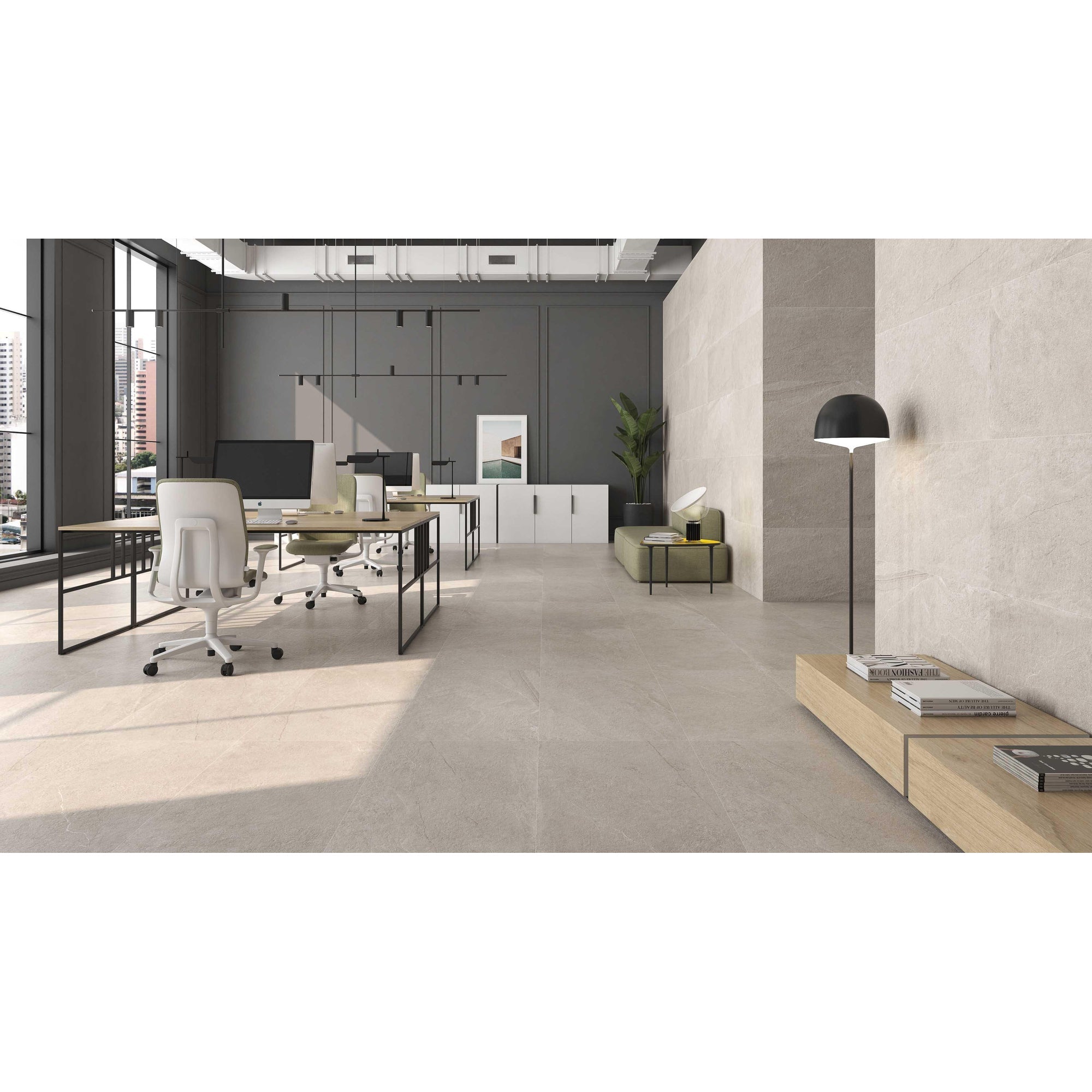 Colorker Horizon 224250 Vloertegel 595X1192 Cream 9,2mm Mat Ret.R10 - Mozaiektegel.com