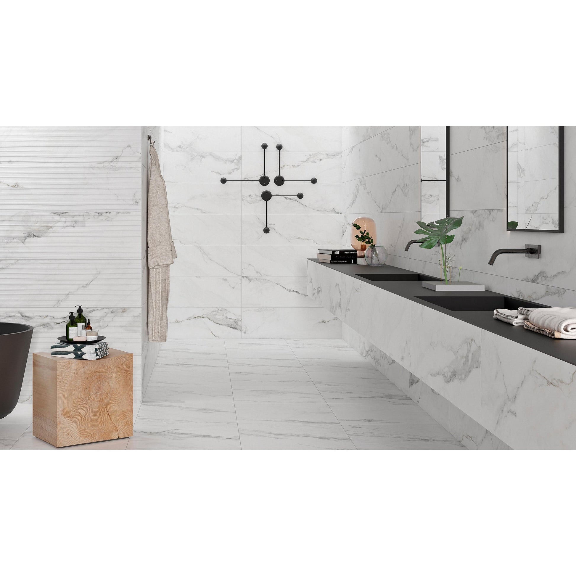 Colorker Insignia 222227 Vloertegel 595X595 White 9,4mm Mat Ret.R9 - Mozaiektegel.com