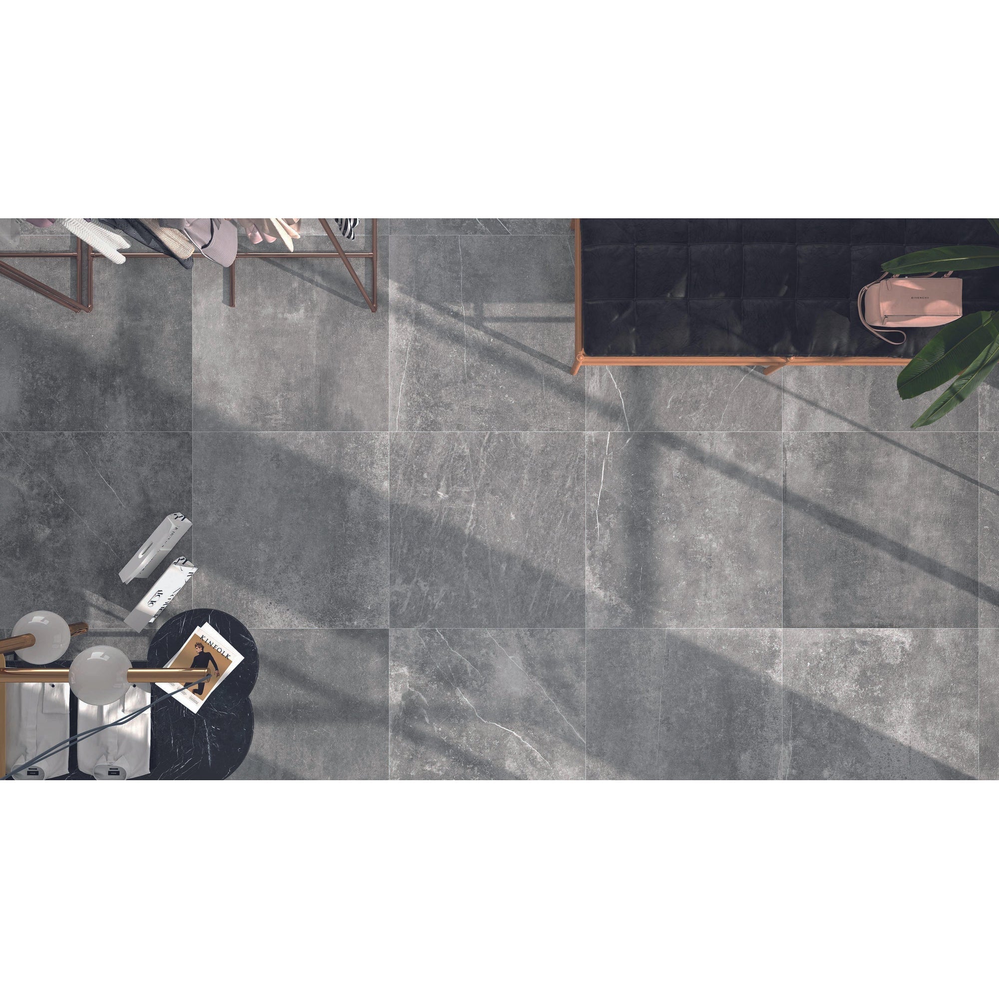 Colorker Kainos 220817 Vloertegel 900X900 Grey 10mm Mat Ret.R10 - Mozaiektegel.com