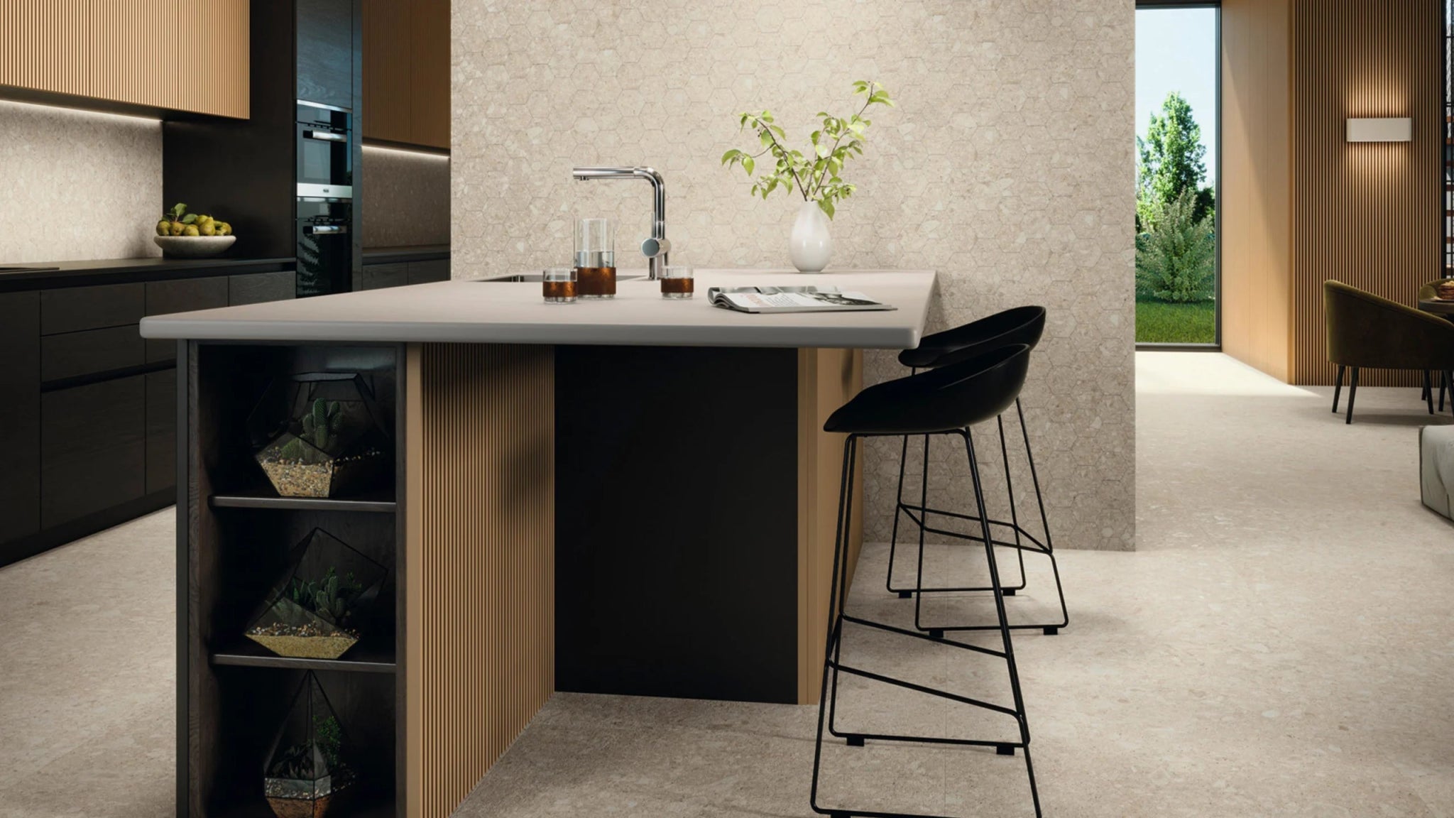 Colorker Native 222530 Vloertegel 900X900 Cream 10mm Mat Ret.R10 - Mozaiektegel.com