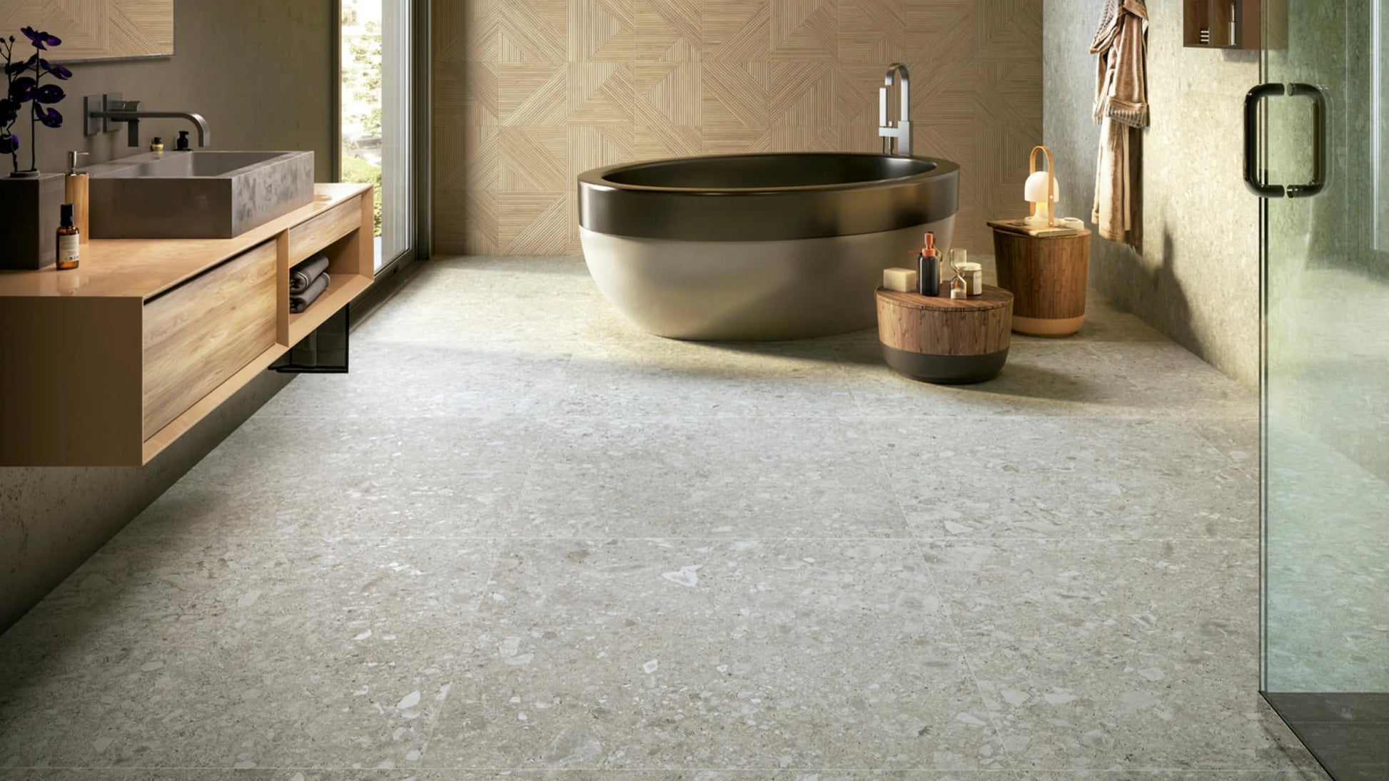 Colorker Native 222531 Vloertegel 900X900 Grey 10mm Mat Ret.R10 - Mozaiektegel.com