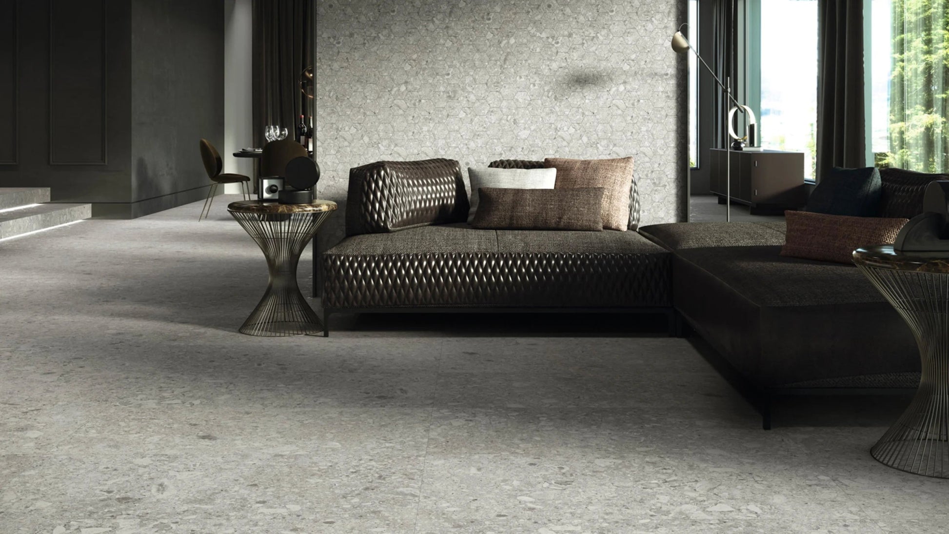 Colorker Native 222531 Vloertegel 900X900 Grey 10mm Mat Ret.R10 - Mozaiektegel.com