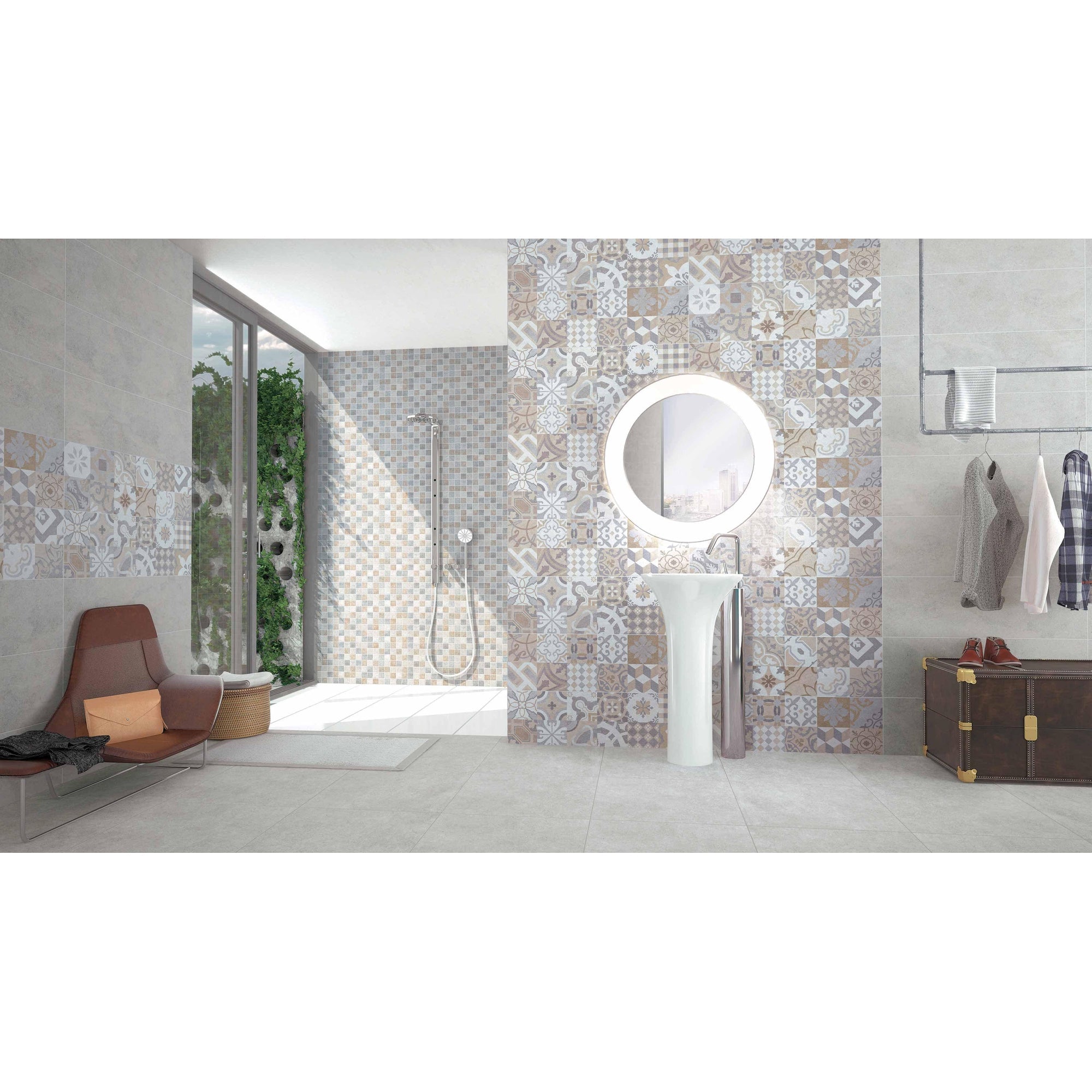 Colorker Neolith 215869 Vloertegel 595X595 Grey 9.7mm Mat Ret.R10 - Mozaiektegel.com