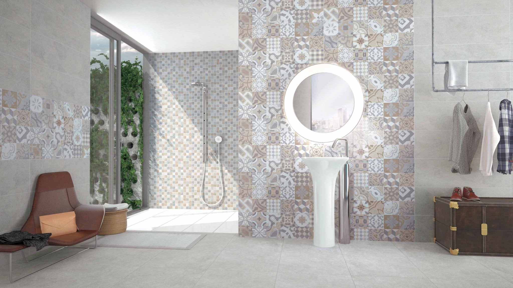 Colorker Neolith 216047 WAtegel Decor 300X600 Grey Sense 9,7mm Mat Ret. - Mozaiektegel.com