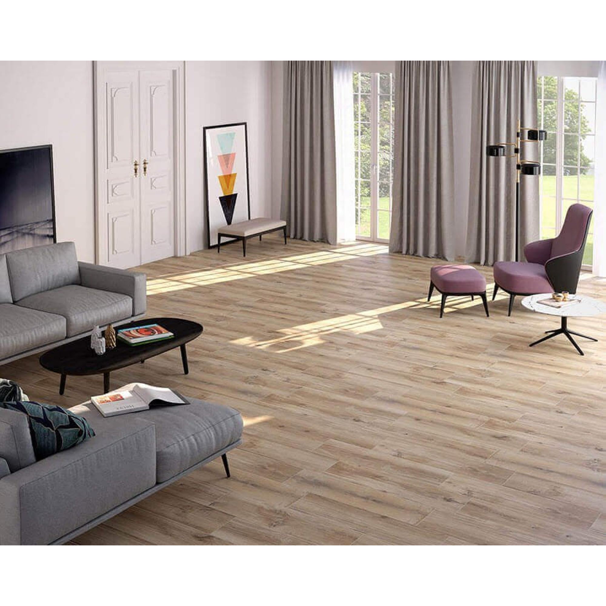 Colorker Norden 217786 Vloertegel 218X840 Natural 9.3mm Mat R10 - Mozaiektegel.com