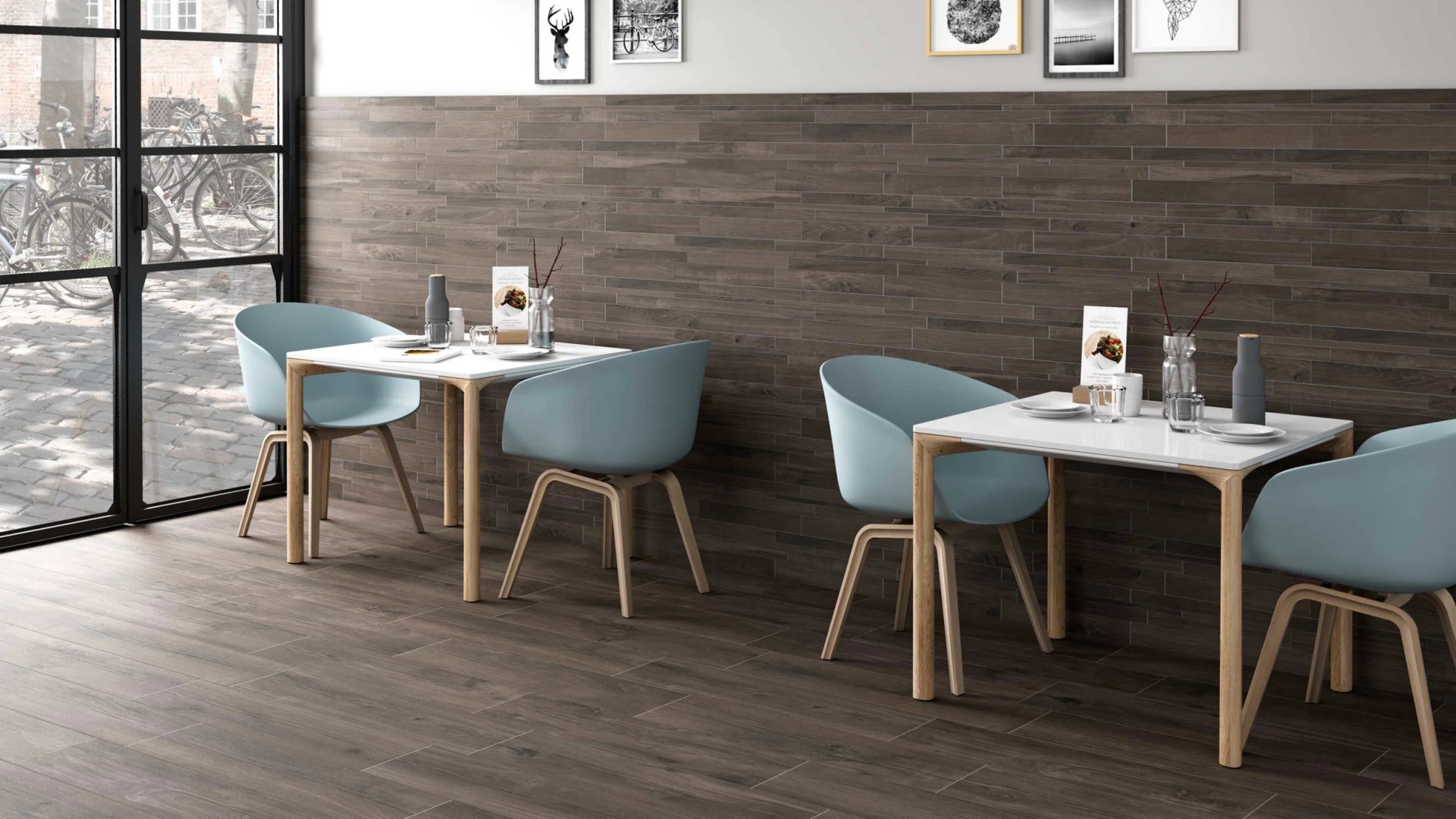 Colorker Norden 217787 Vloertegel 218X840 Noce 9.3mm Mat R10 - Mozaiektegel.com