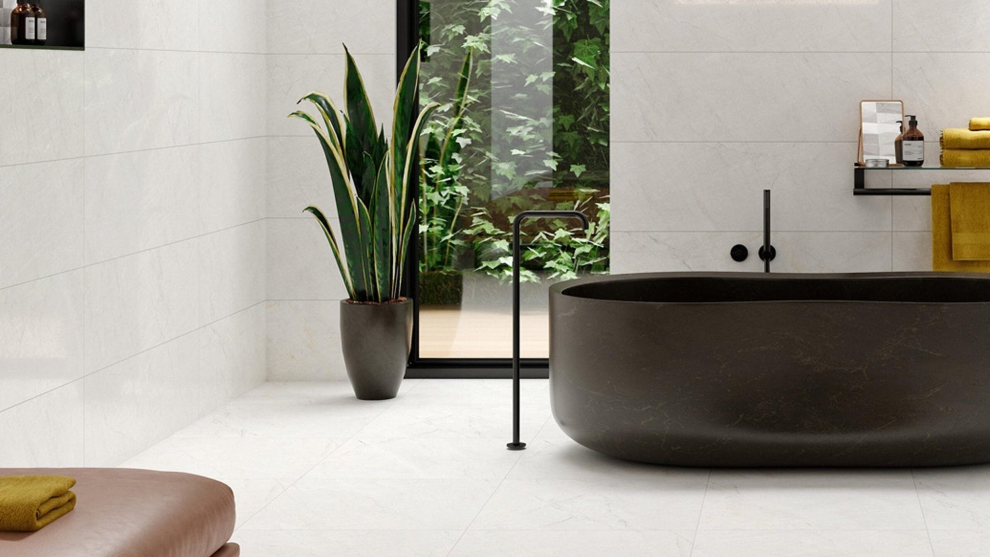 Colorker Sky 223594 Wandtegel 316X1000 White 9,7mm Glans Ret. - Mozaiektegel.com