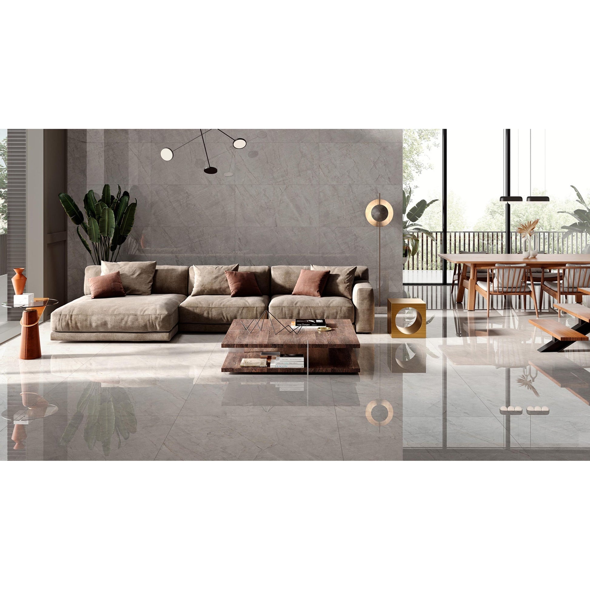 Colorker Sky 223600 Vloertegel 595X595 Grey 8,8mm Mat Ret. - Mozaiektegel.com