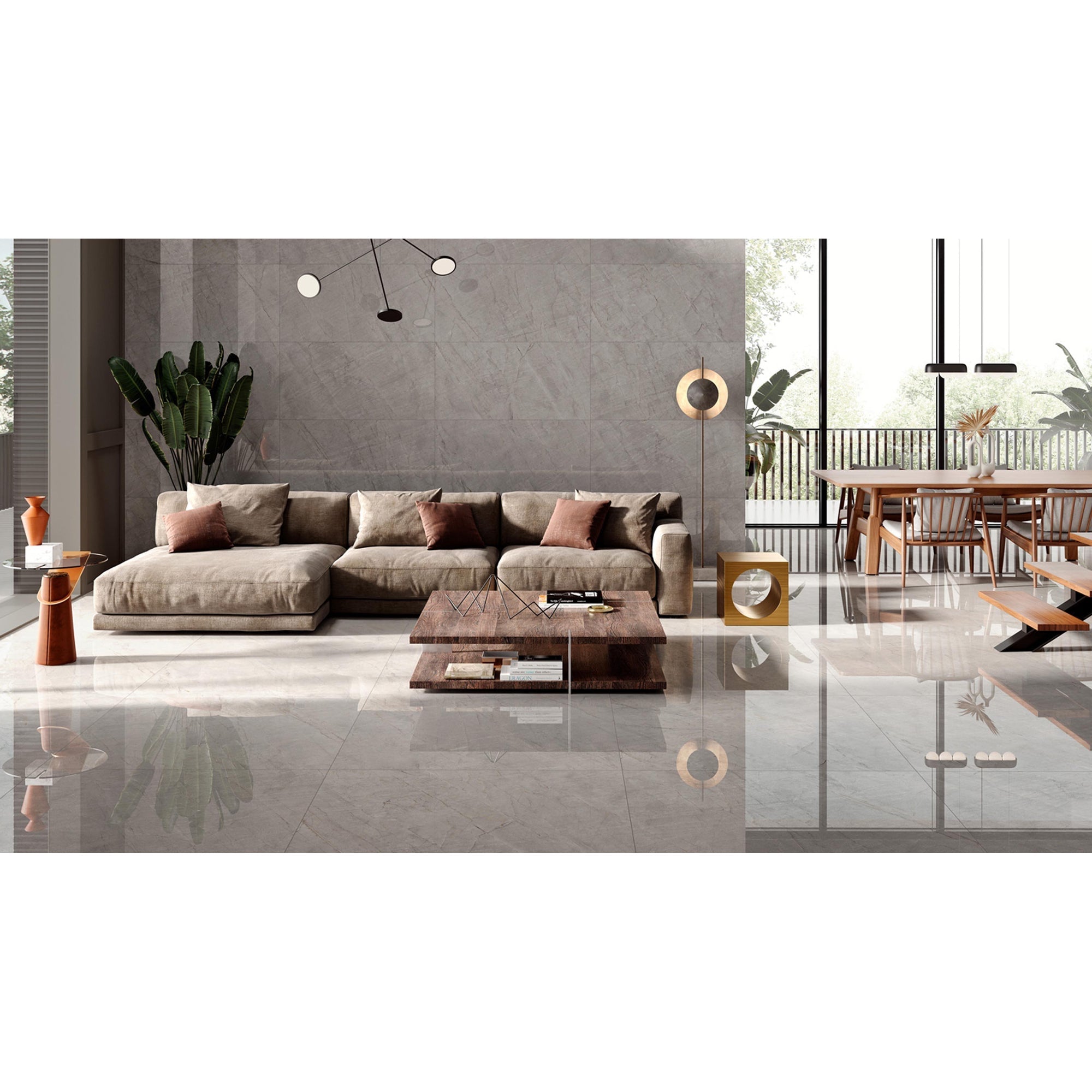 Colorker Sky 223600 Vloertegel 595X595 Grey 8,8mm Mat Ret. - Mozaiektegel.com