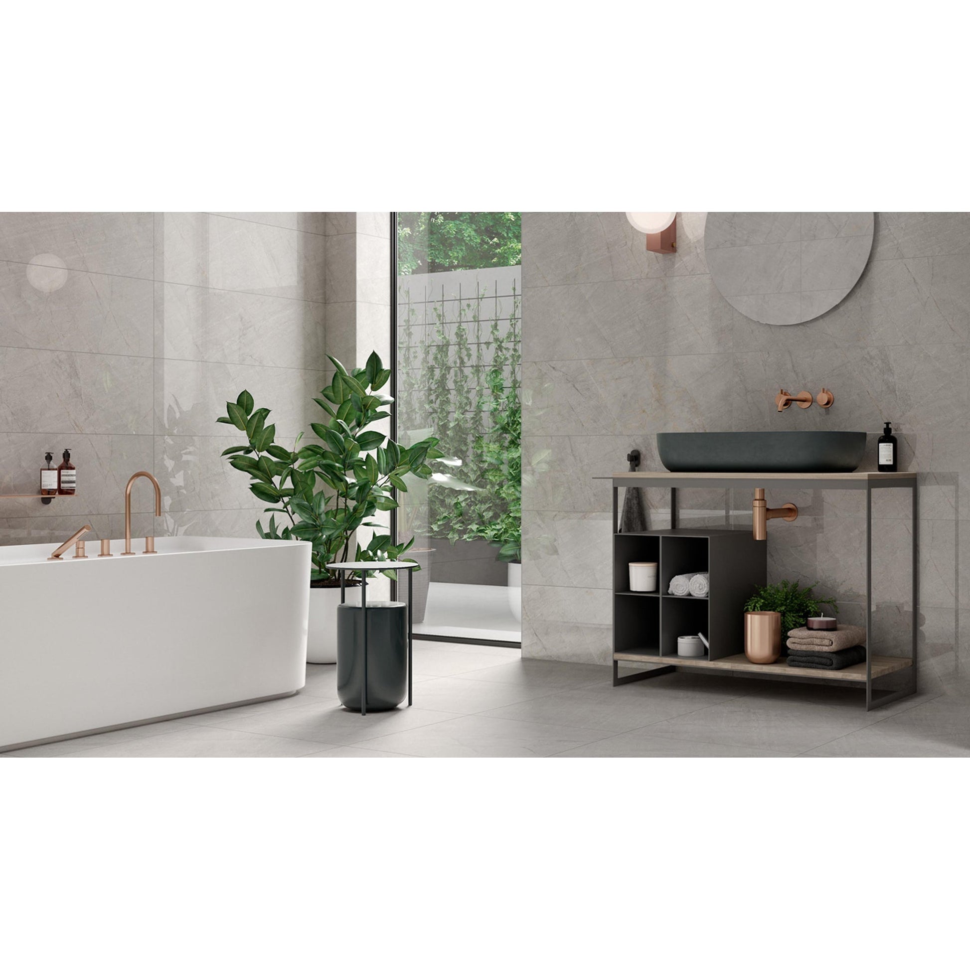 Colorker Sky 223600 Vloertegel 595X595 Grey 8,8mm Mat Ret. - Mozaiektegel.com