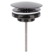 Differnz afvoerplug always open | gun metal | 72mm - Mozaiektegel.com