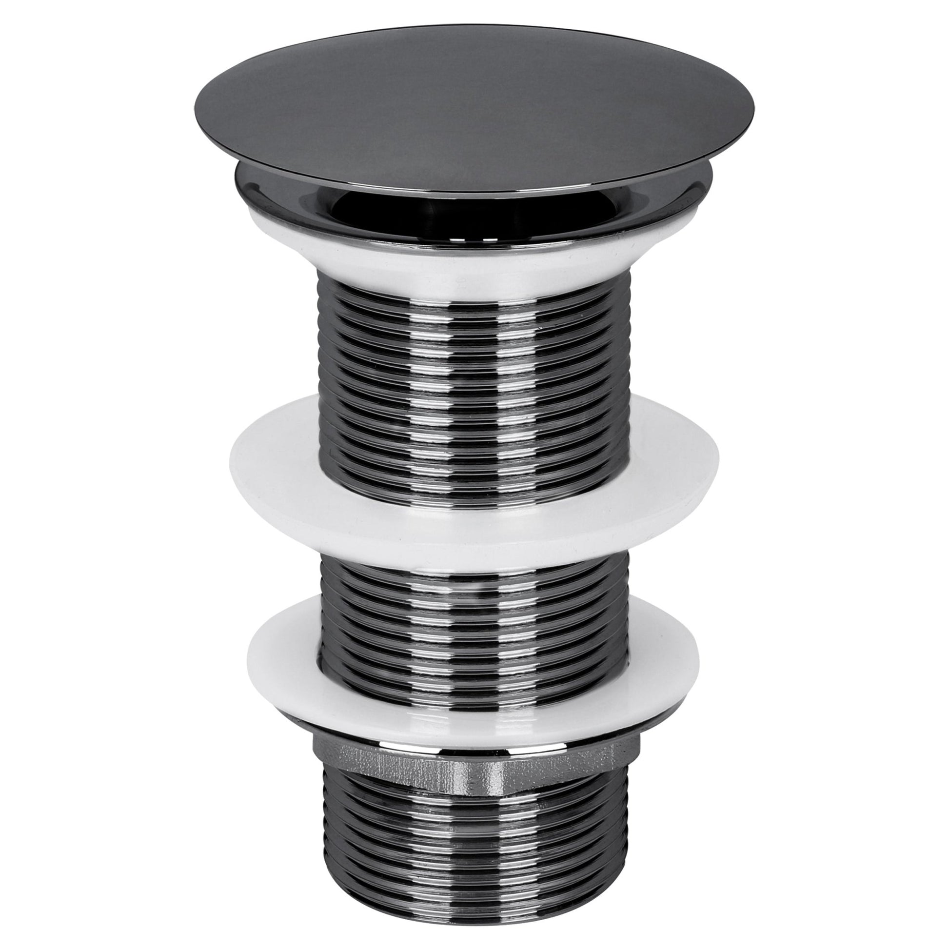 Differnz afvoerplug always open | L | gun metal | 72mm - Mozaiektegel.com