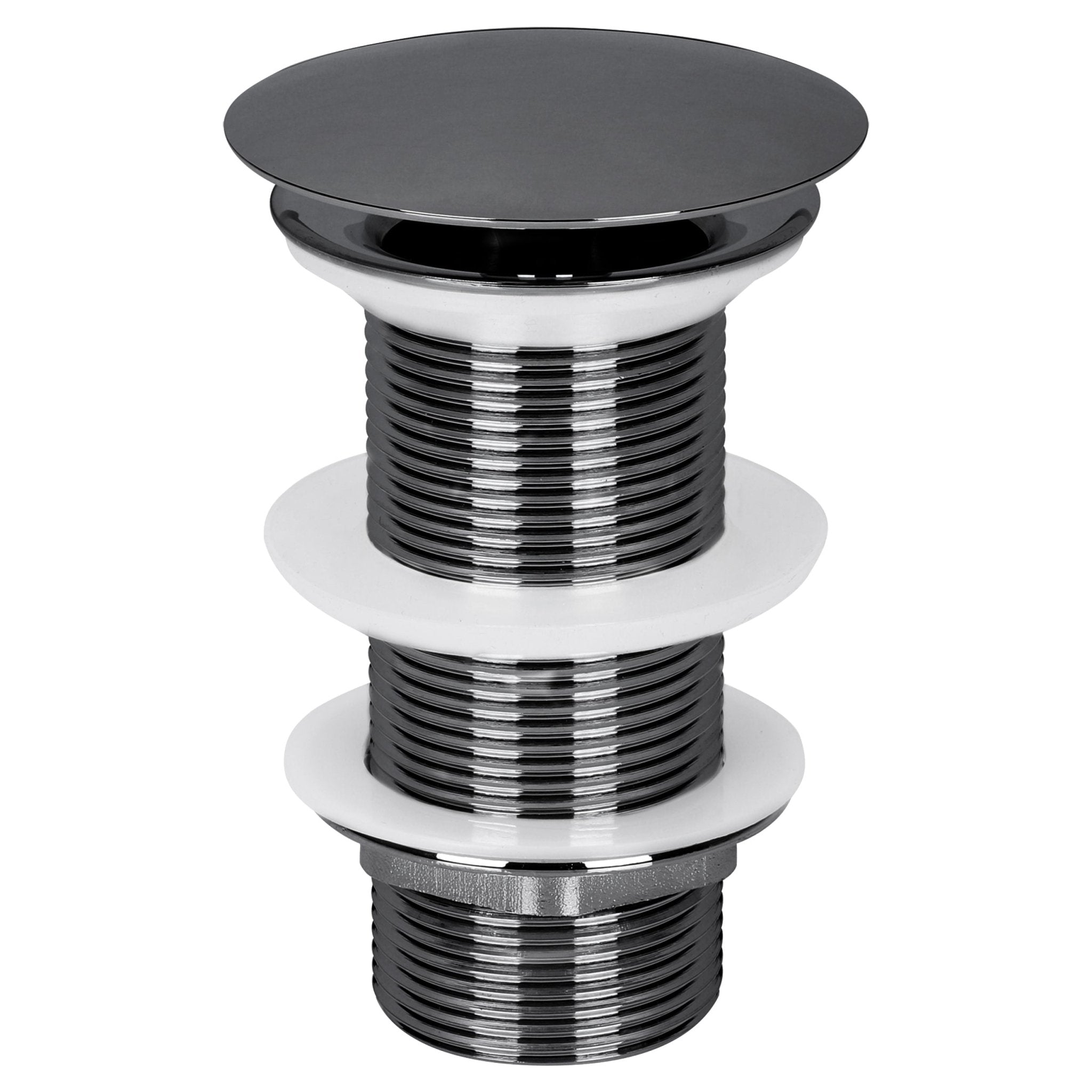 Differnz afvoerplug always open | L | gun metal | 72mm - Mozaiektegel.com