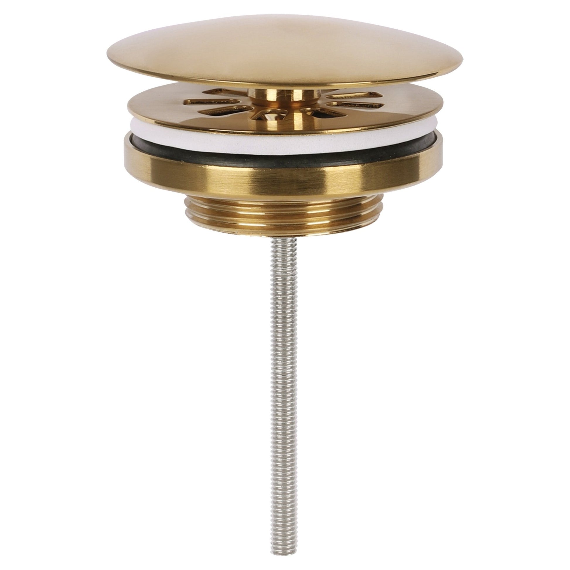 Differnz afvoerplug always open | mat goud | 72mm - Mozaiektegel.com