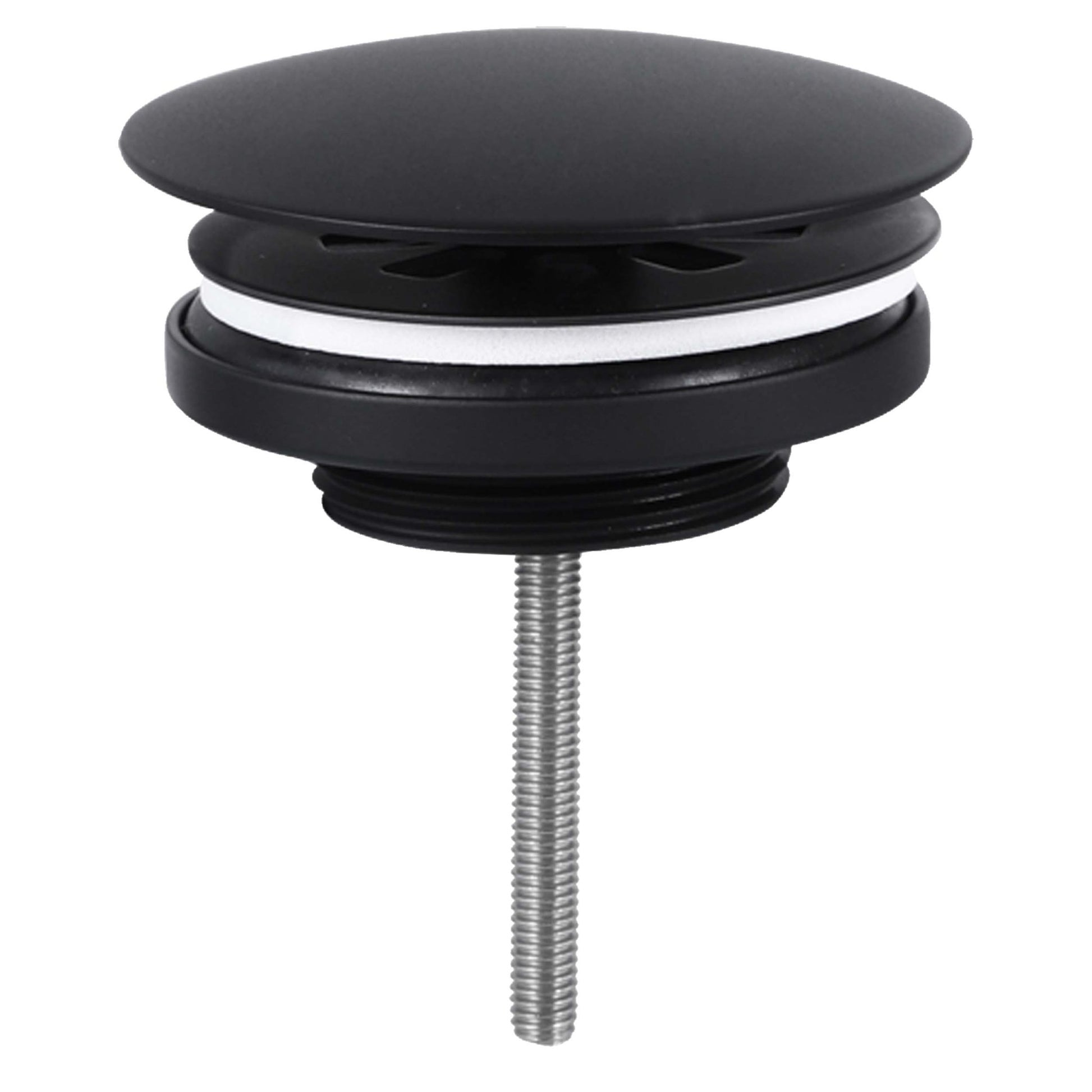 Differnz afvoerplug always open | mat zwart | 72mm - Mozaiektegel.com