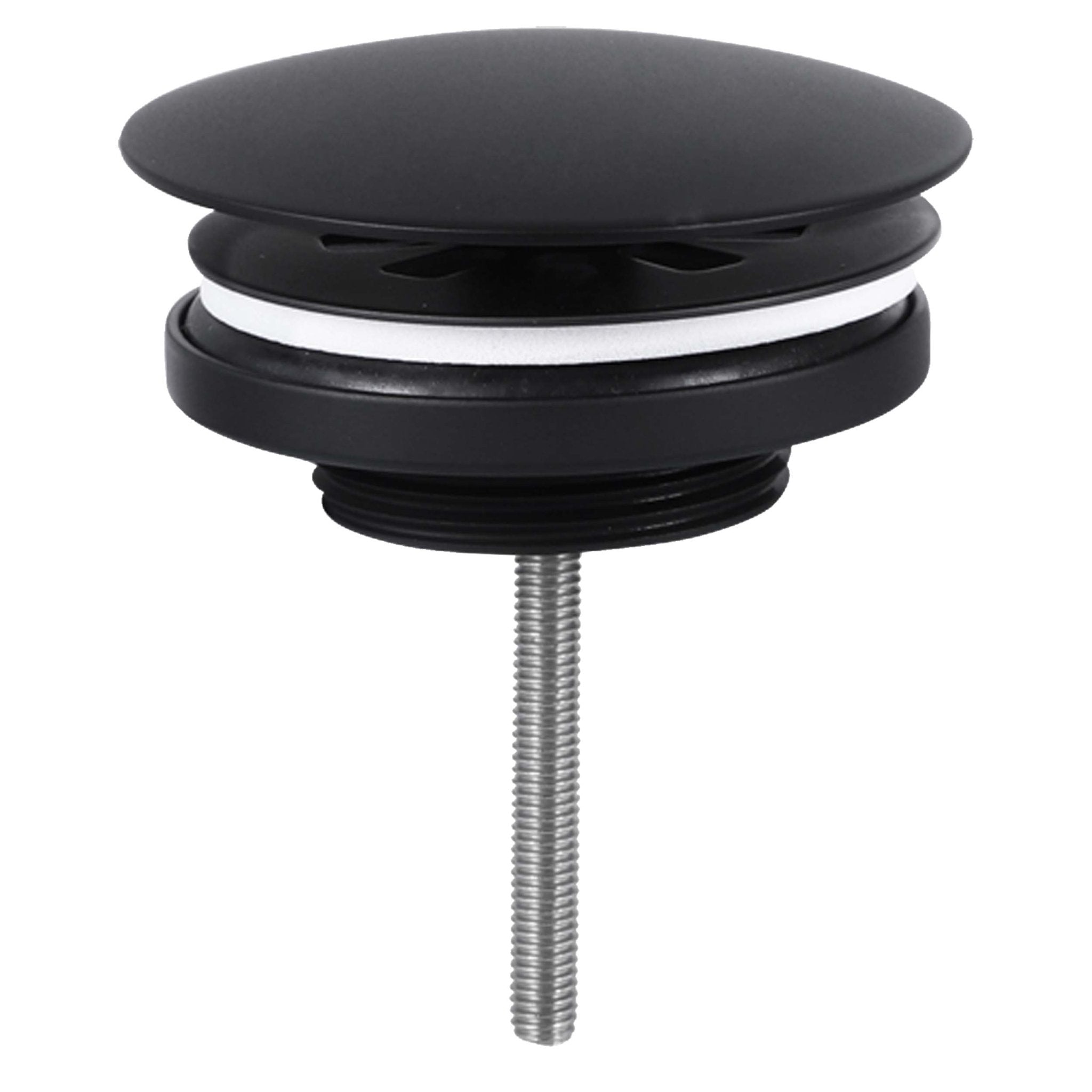 Differnz afvoerplug always open | mat zwart | 72mm - Mozaiektegel.com