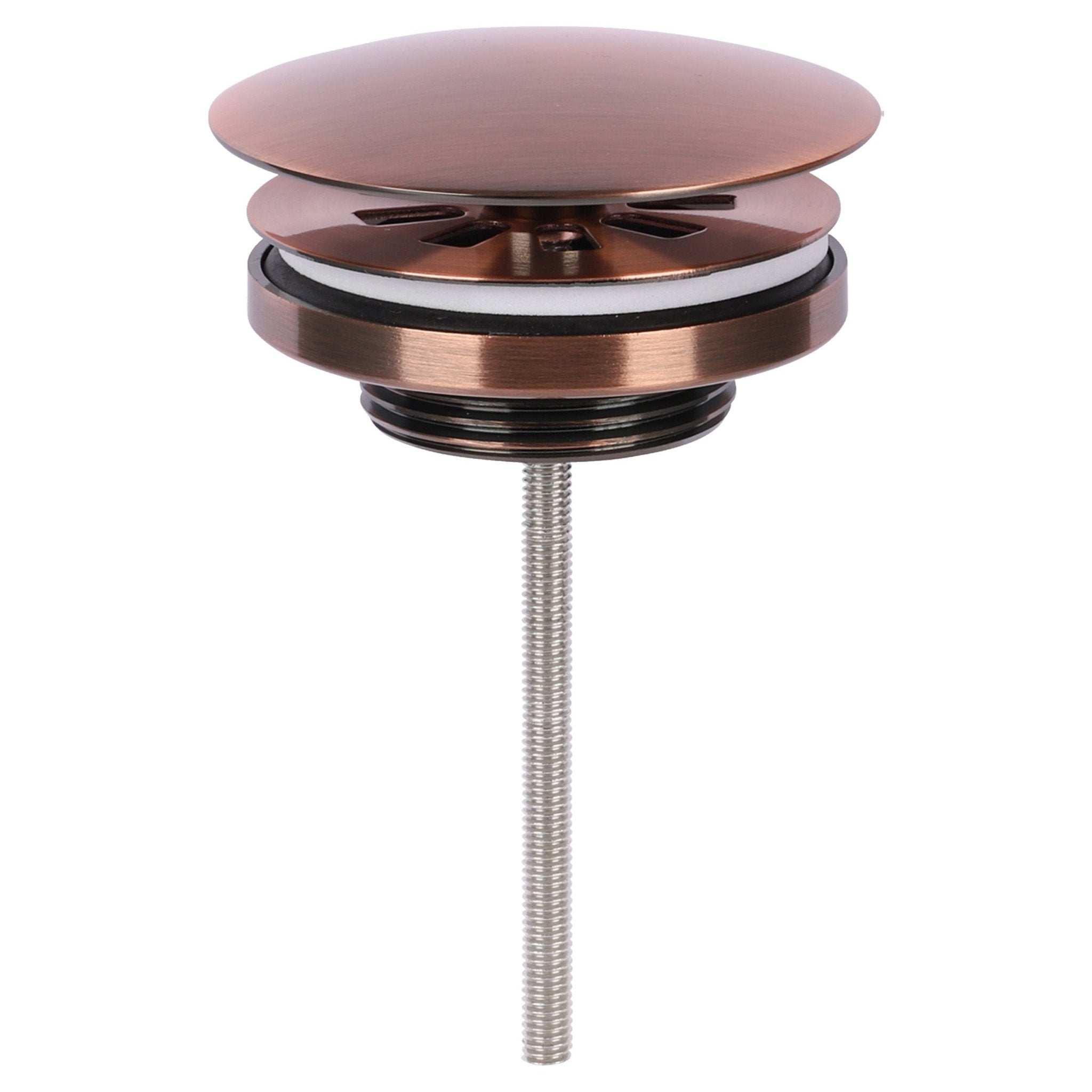 Differnz afvoerplug always open | rood koper | 72mm - Mozaiektegel.com