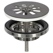 Differnz afvoerplug | gun metal | 64mm - Mozaiektegel.com