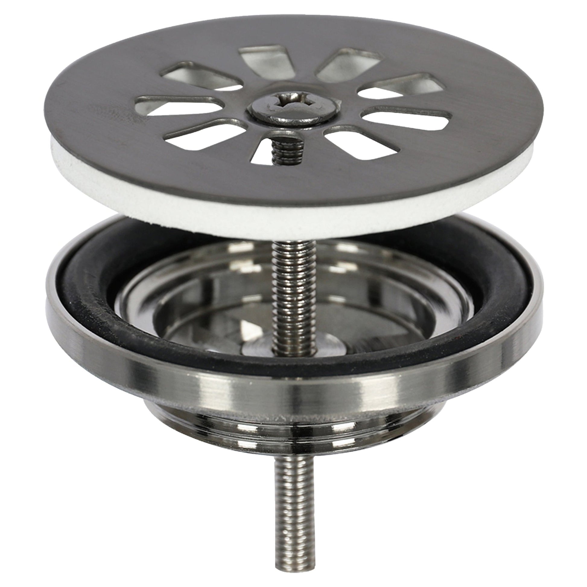 Differnz afvoerplug | gun metal | 64mm - Mozaiektegel.com