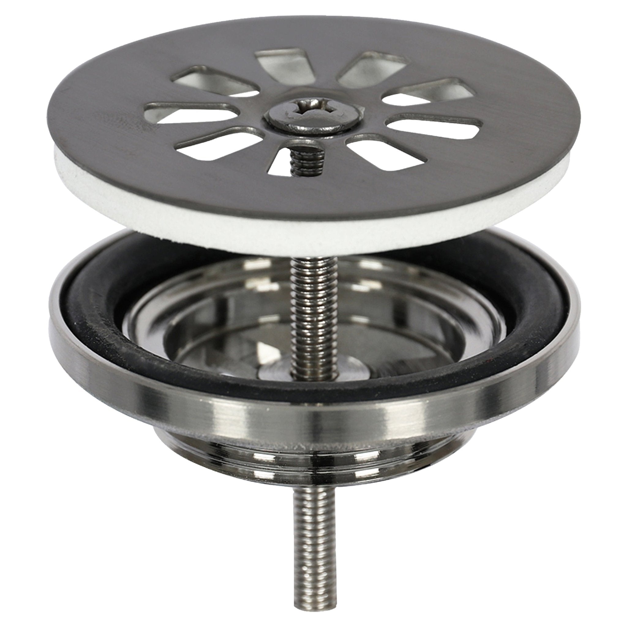 Differnz afvoerplug | gun metal | 64mm - Mozaiektegel.com