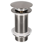 Differnz afvoerplug pop up | design | mat chroom | large | Ø 66 mm x 98 mm - Mozaiektegel.com