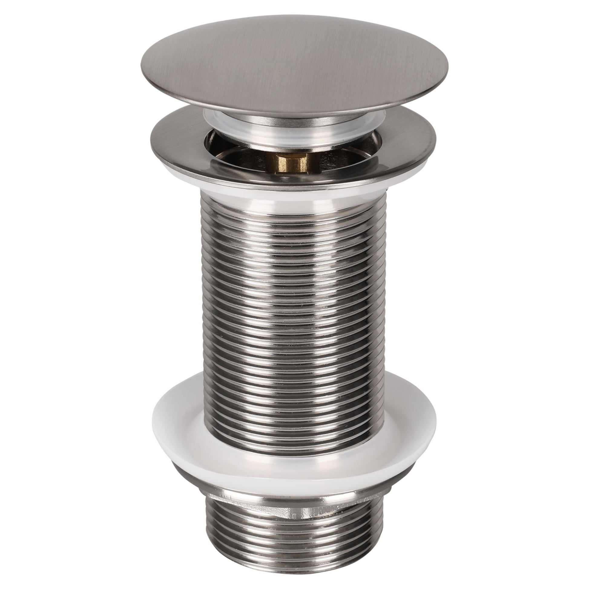 Differnz afvoerplug pop up | design | mat chroom | large | Ø 66 mm x 98 mm - Mozaiektegel.com